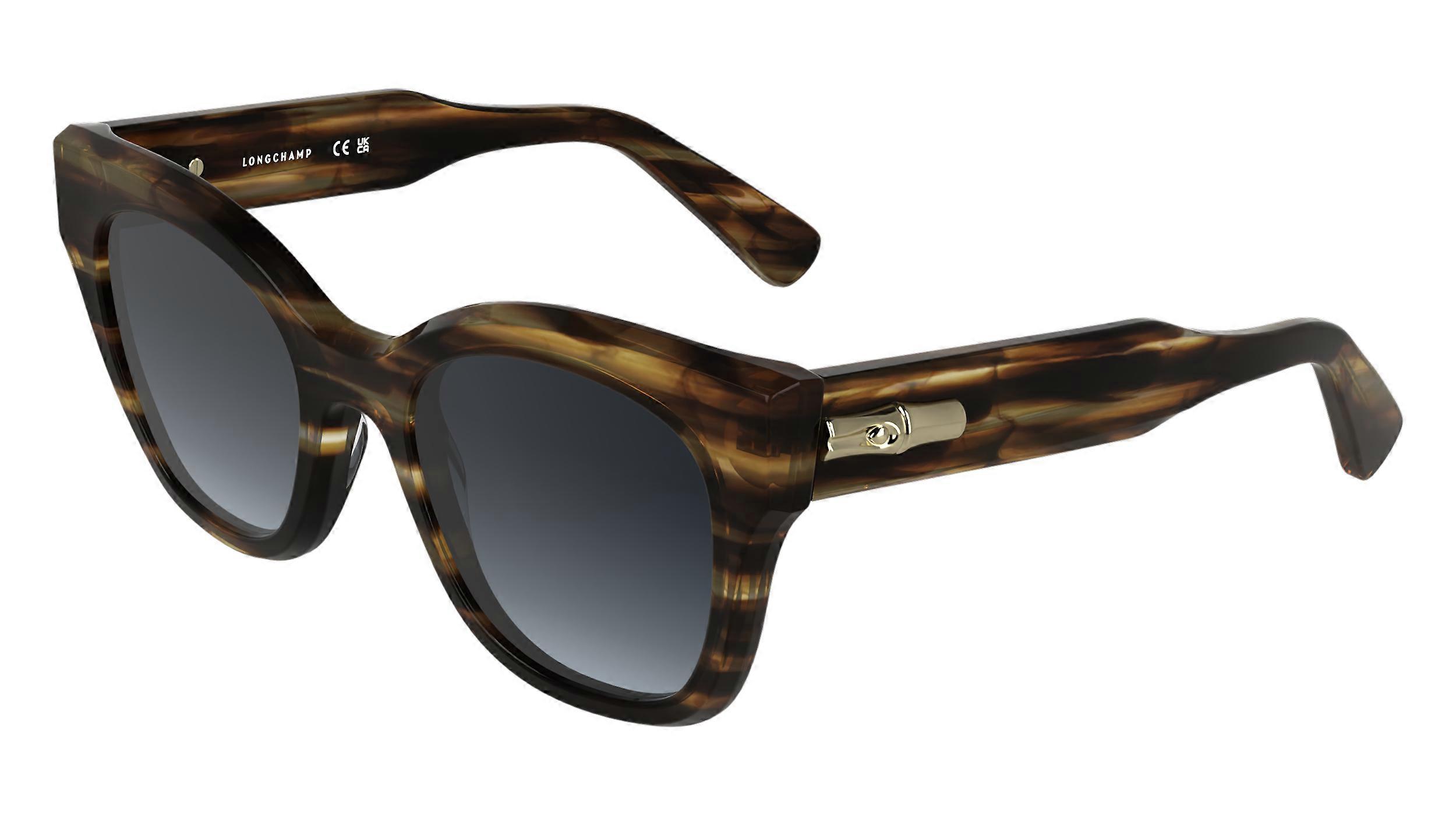 Sunglasses LONGCHAMP LO791S 211 STRIPED BROWN 51/21/140 FEMALE