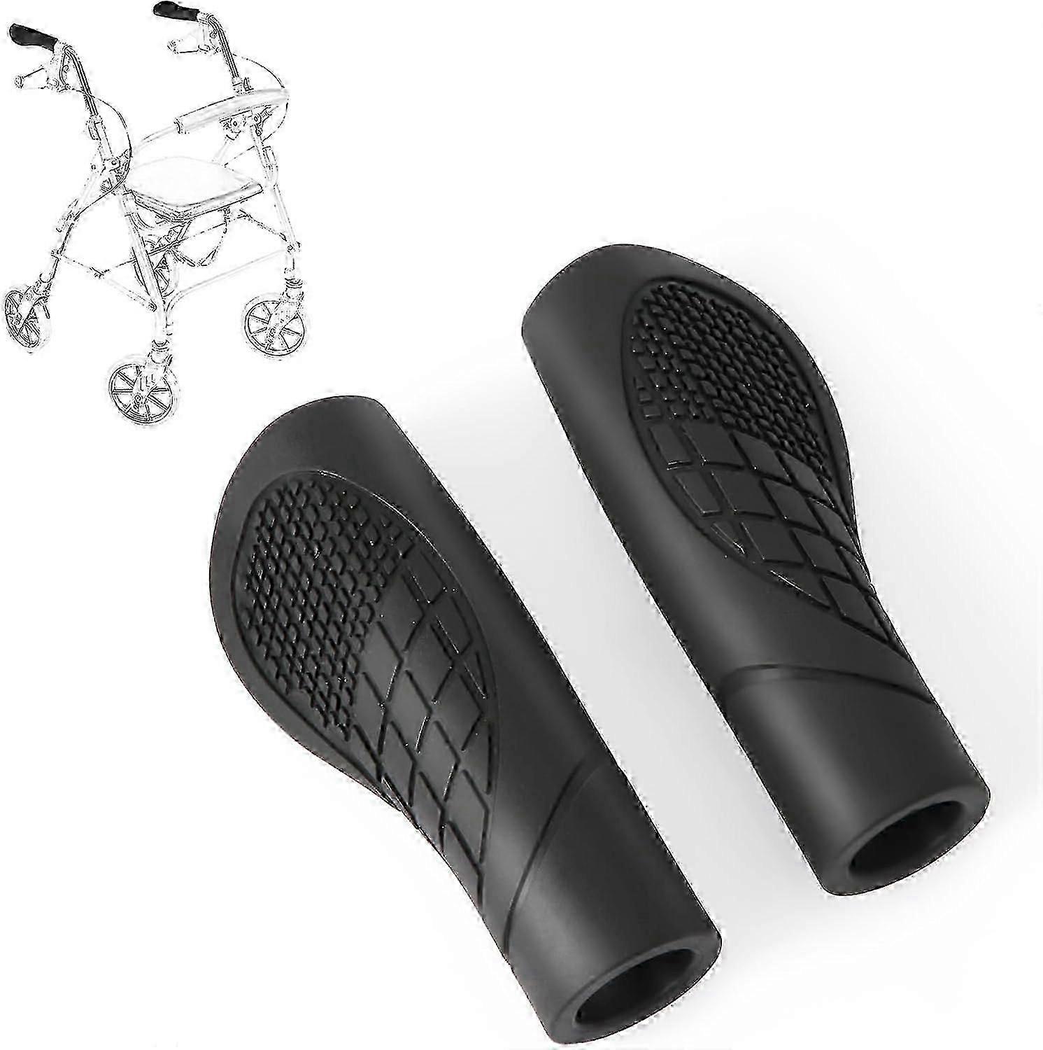 2pcs Rollator Hand Grips, Universal Rollator Handle Covers Anti-Slip Comfort