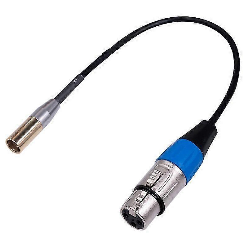 Rexlis 1ft Mini Xlr Male To Xlr Female Adapter Cable, 3-pin Mini Xlr To Xlr Video Cable, For Bmpcc 4