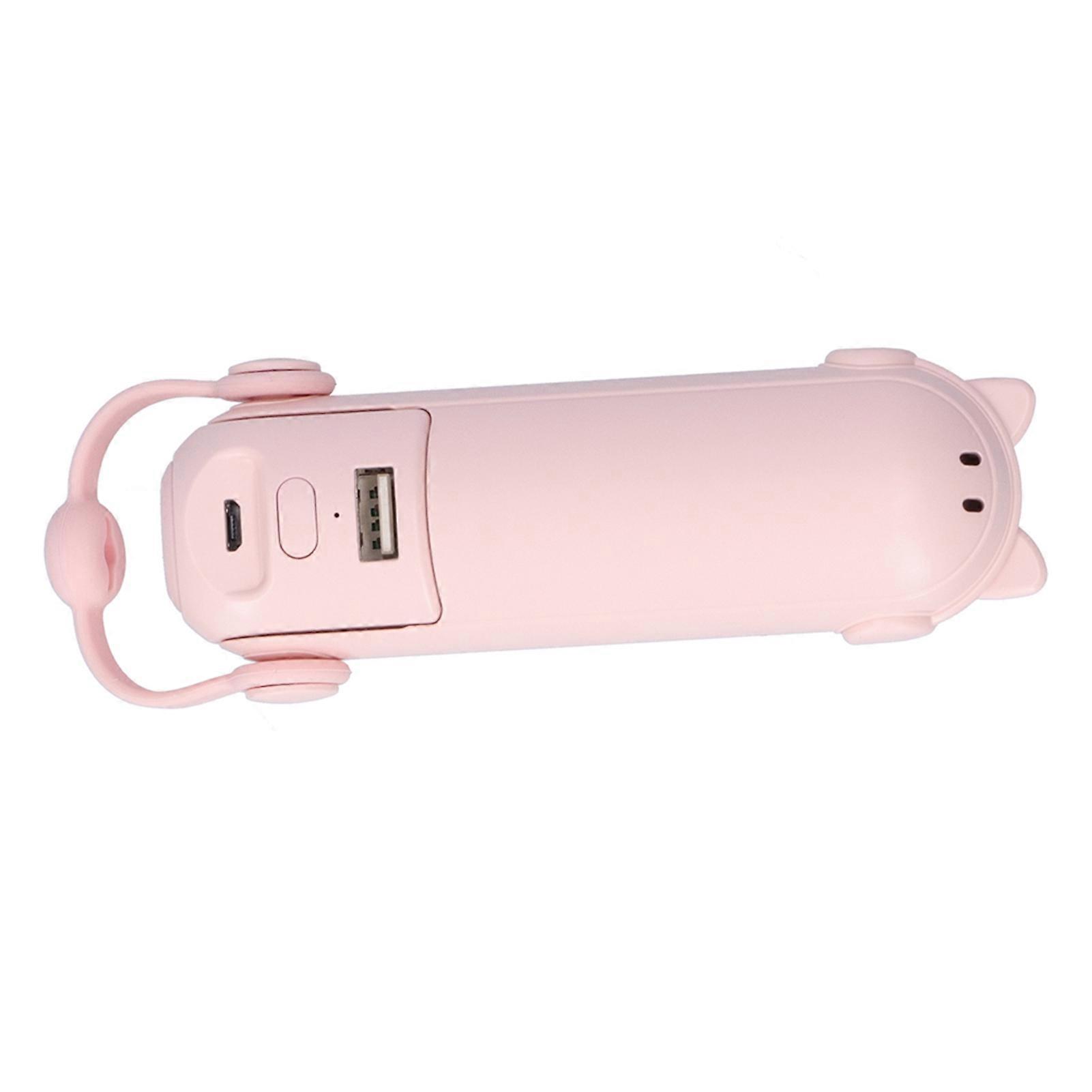 3 in 1 Mini Folding Fan with Flashlight & Mosquito Repellent Pink