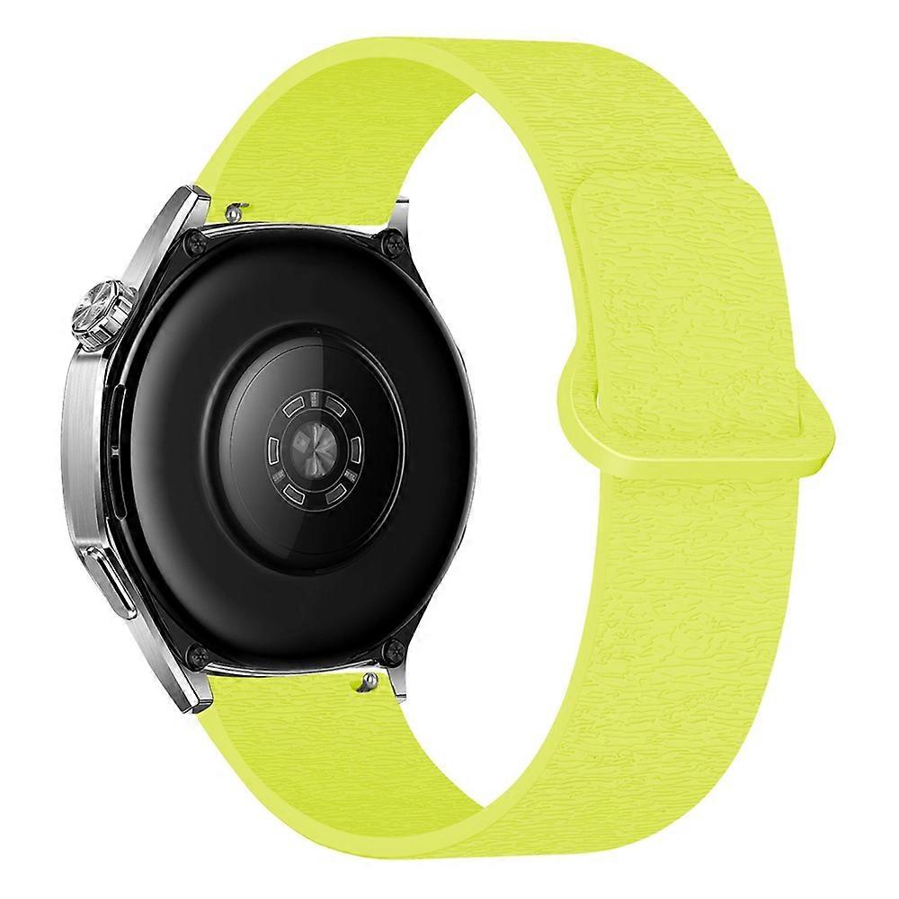 Compatible For Huawei Watch GT 5 41mm Watch Band 18mm Wood Grain Loop Soft Magnetic Silicone Strap