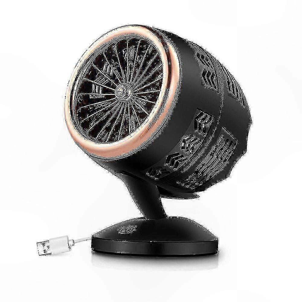 Compact Desk Fan with Double Blades for Home and Dorm Use