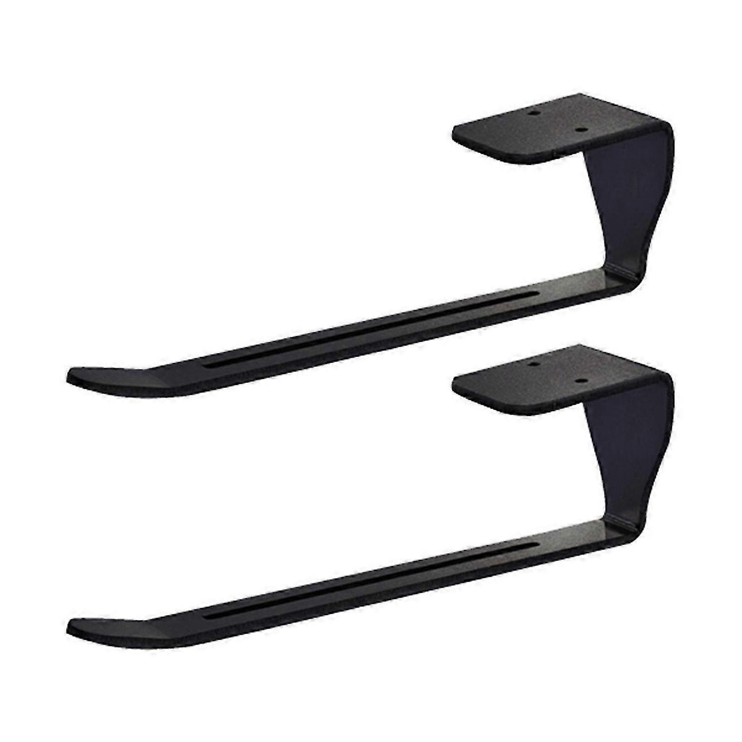 2pcs Lid Organizer Horizontal Under-Cabinet Installation Space-Saving Design Holds Multiple Lids Kitchen Storage Black