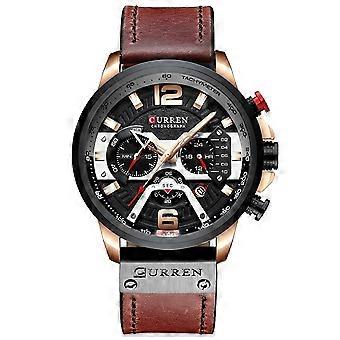 CURREN M8329 Casual Sport Lederuhr für Herren