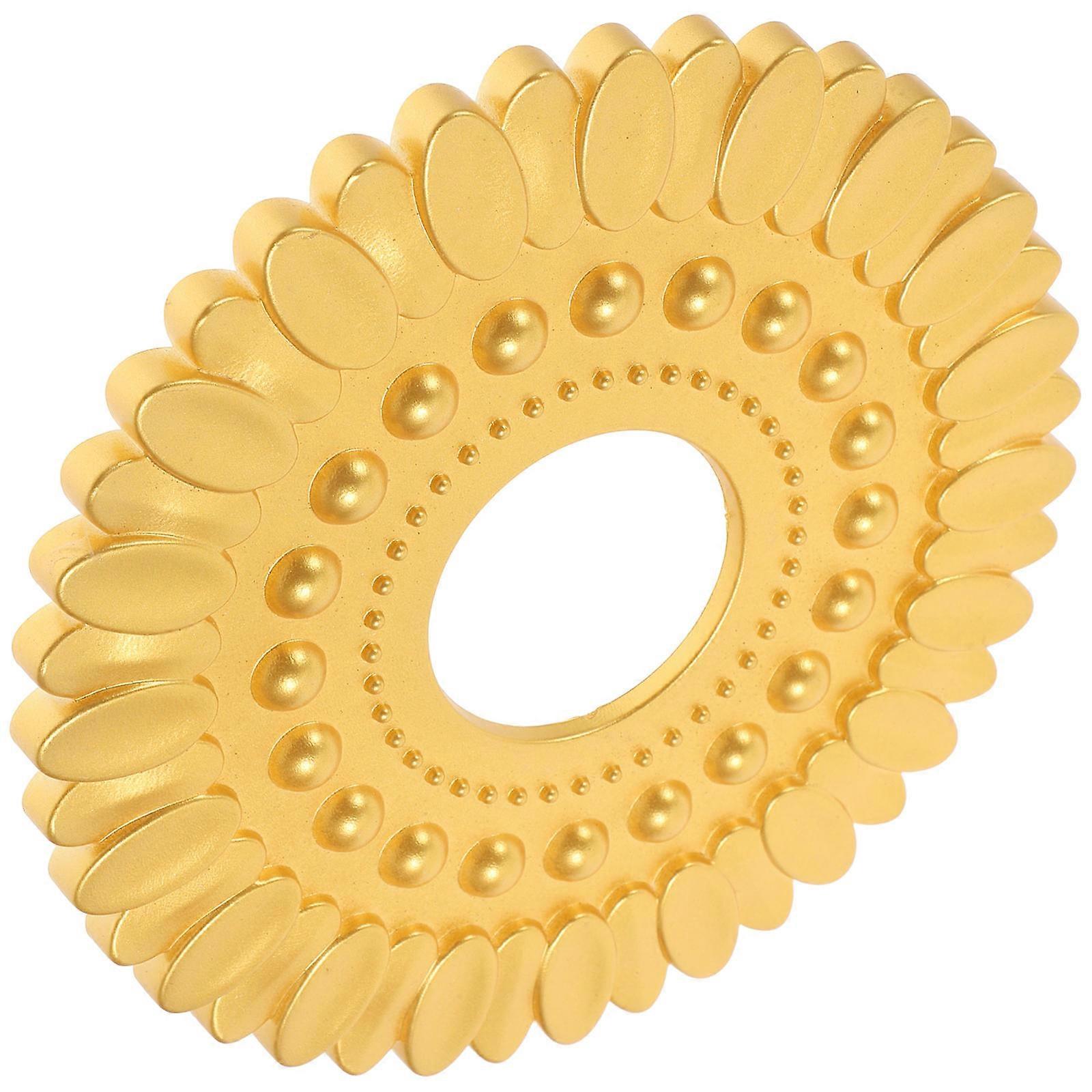 Fan Ceiling Medallion for Decoration Crafted from Golden Material