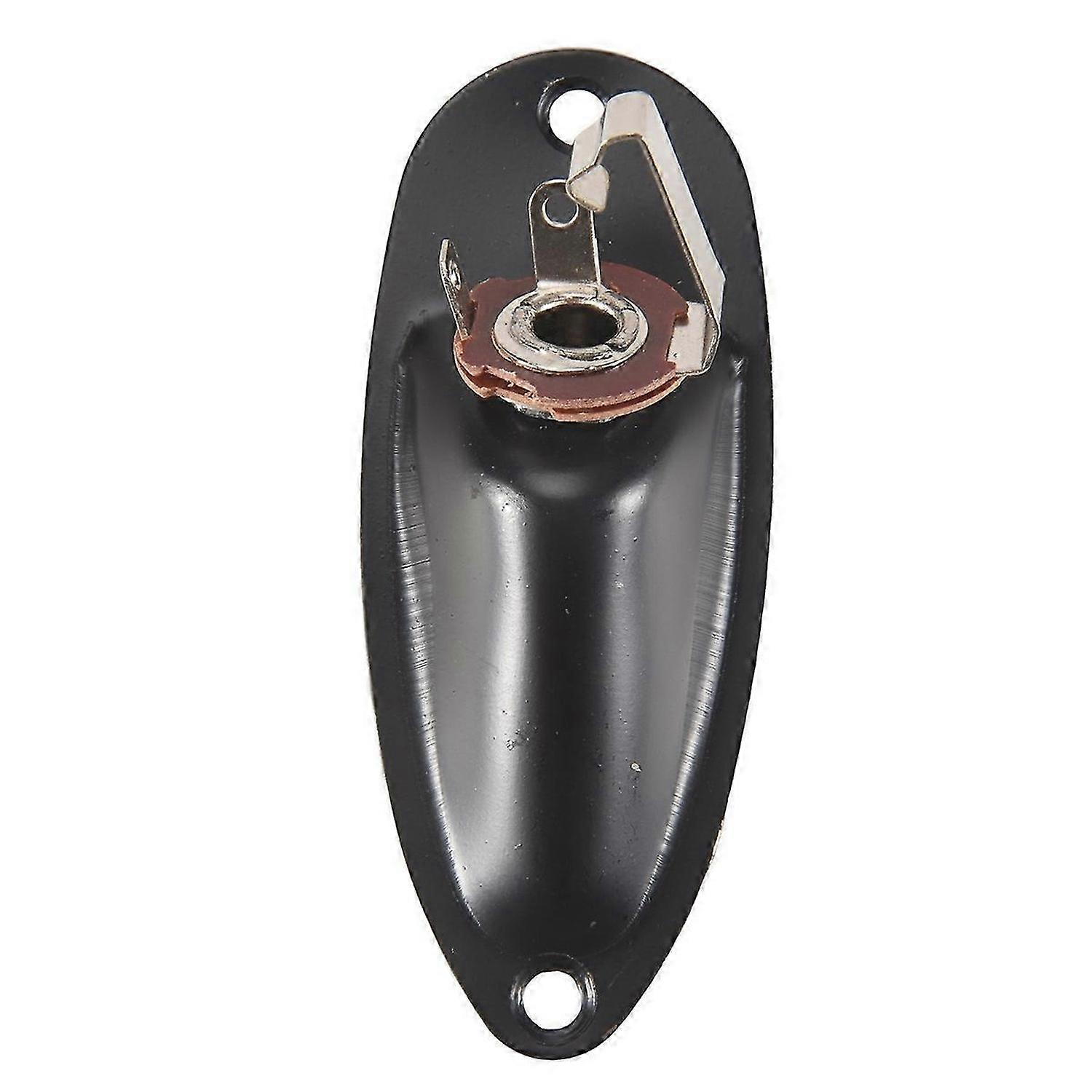 Boat Style 1/4 inch Loaded Guitar Output Mono Jack Plug Socket Plate for Strat Stratocater Style Ele