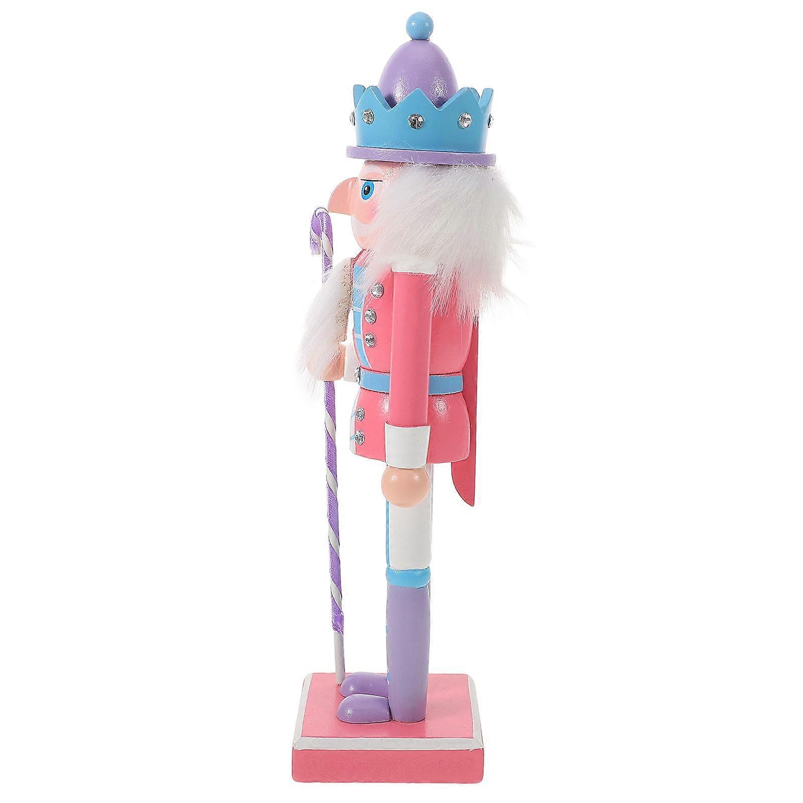 Wooden Nutcracker Christmas Decor Nutcracker Figures for 4Pcs Holiday Hanging Pendants