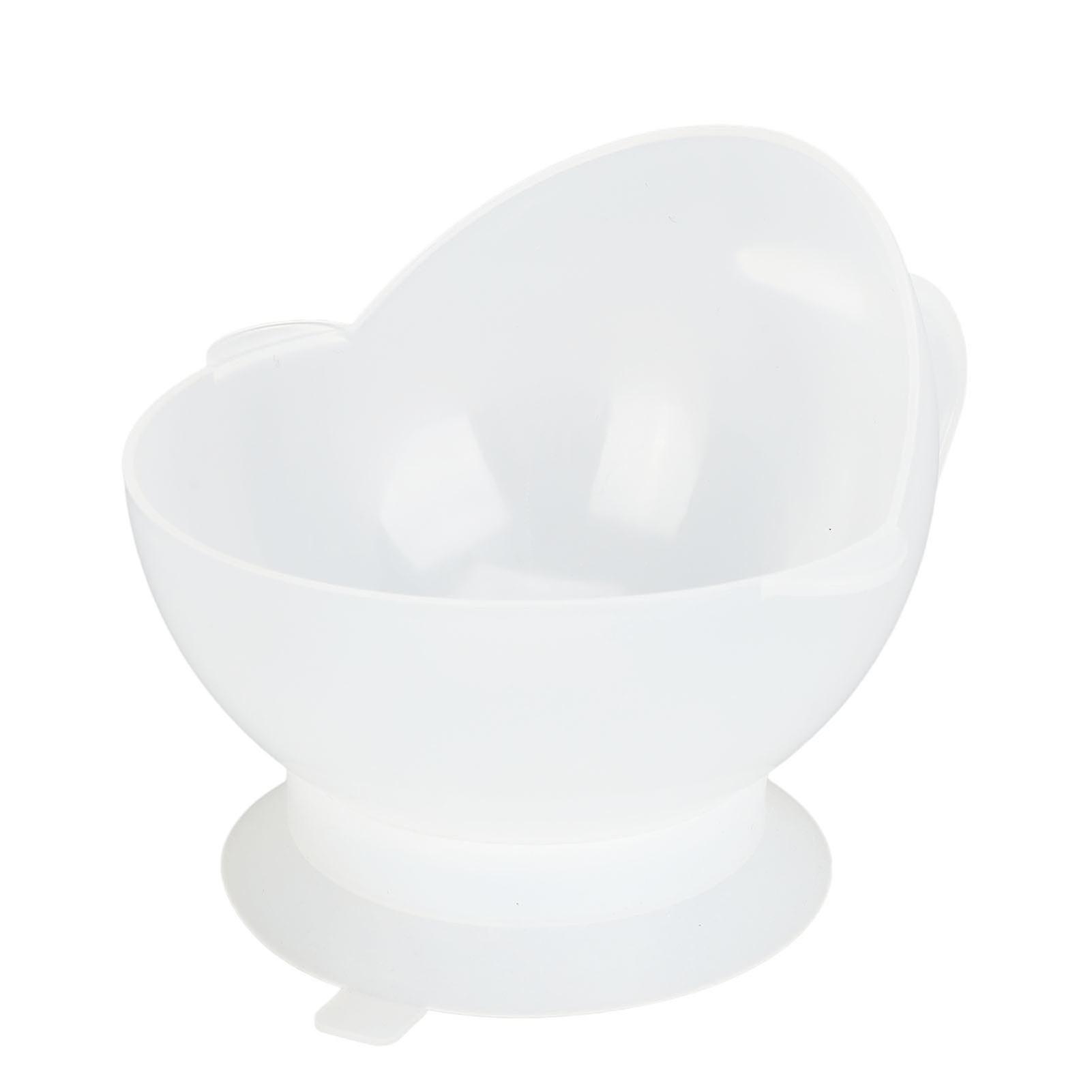 Scoop Bowl with Suction Cup Base Prevent Spills Assist Eating Adaptive Self Feeding Dinnerware for Elderly Patients