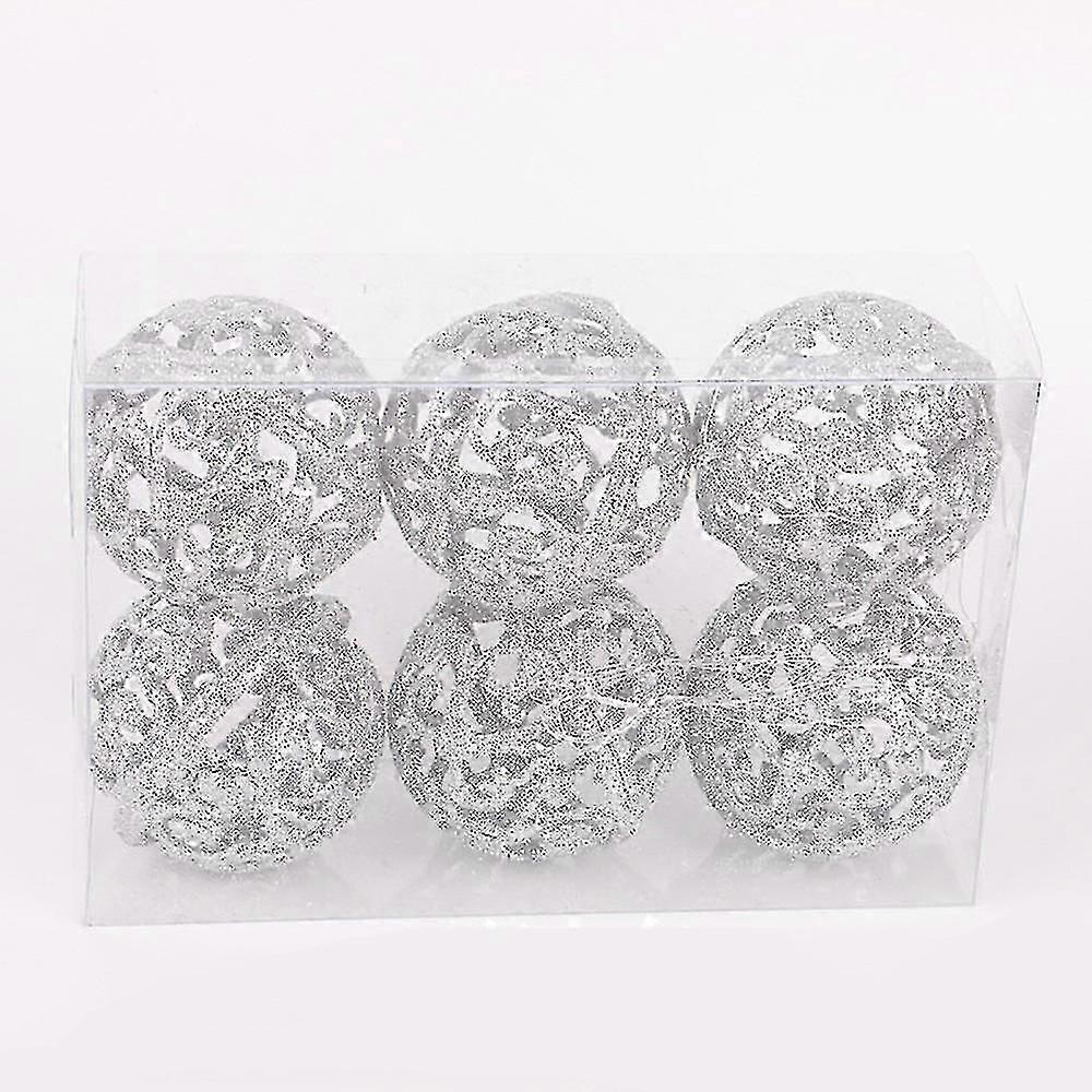 Holiday ornaments 6cm christmas xmas tree ball bauble hanging home party ornament decor no4154