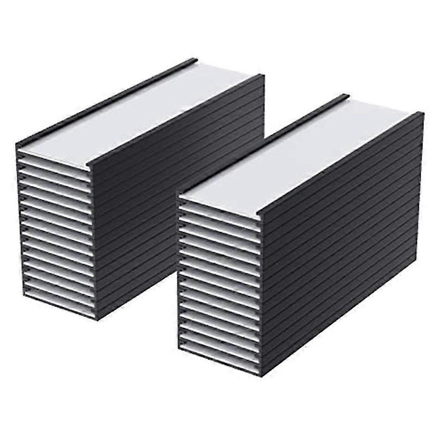 30 Pack C Channel Magnetic Label Holders 1 x 3 in with Magnets Magnetic Name Tags Tool Box Labels fo