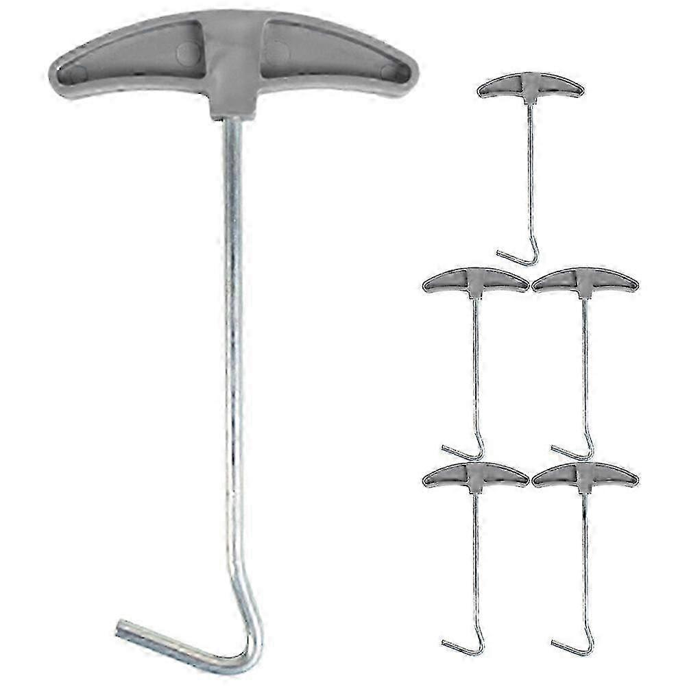 6pcs Reusable Take Puller Tent Pegs Puller Tent Stakes Lifter Camping Stakes Puller Tent Spikes Hook