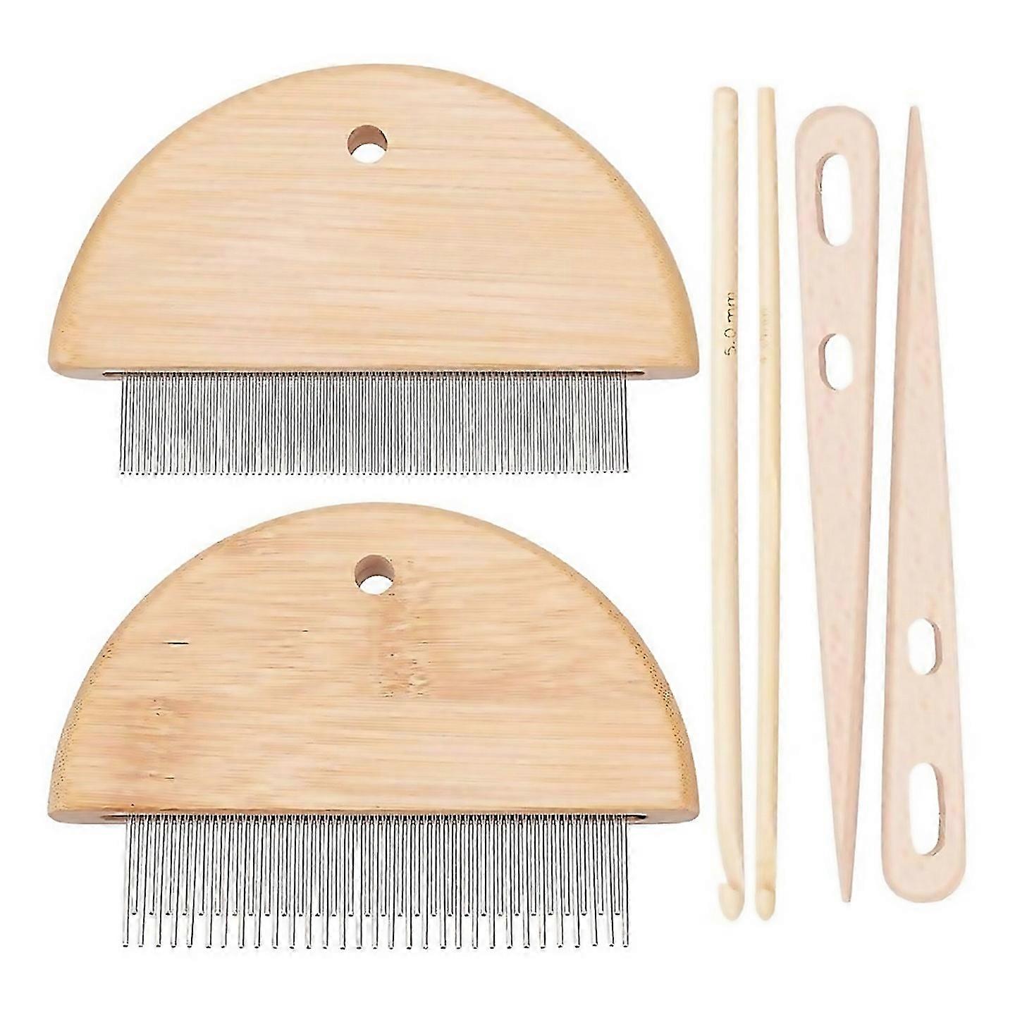 For Tapestry Weaving Combs Hand Knitting Tools Needle Threader