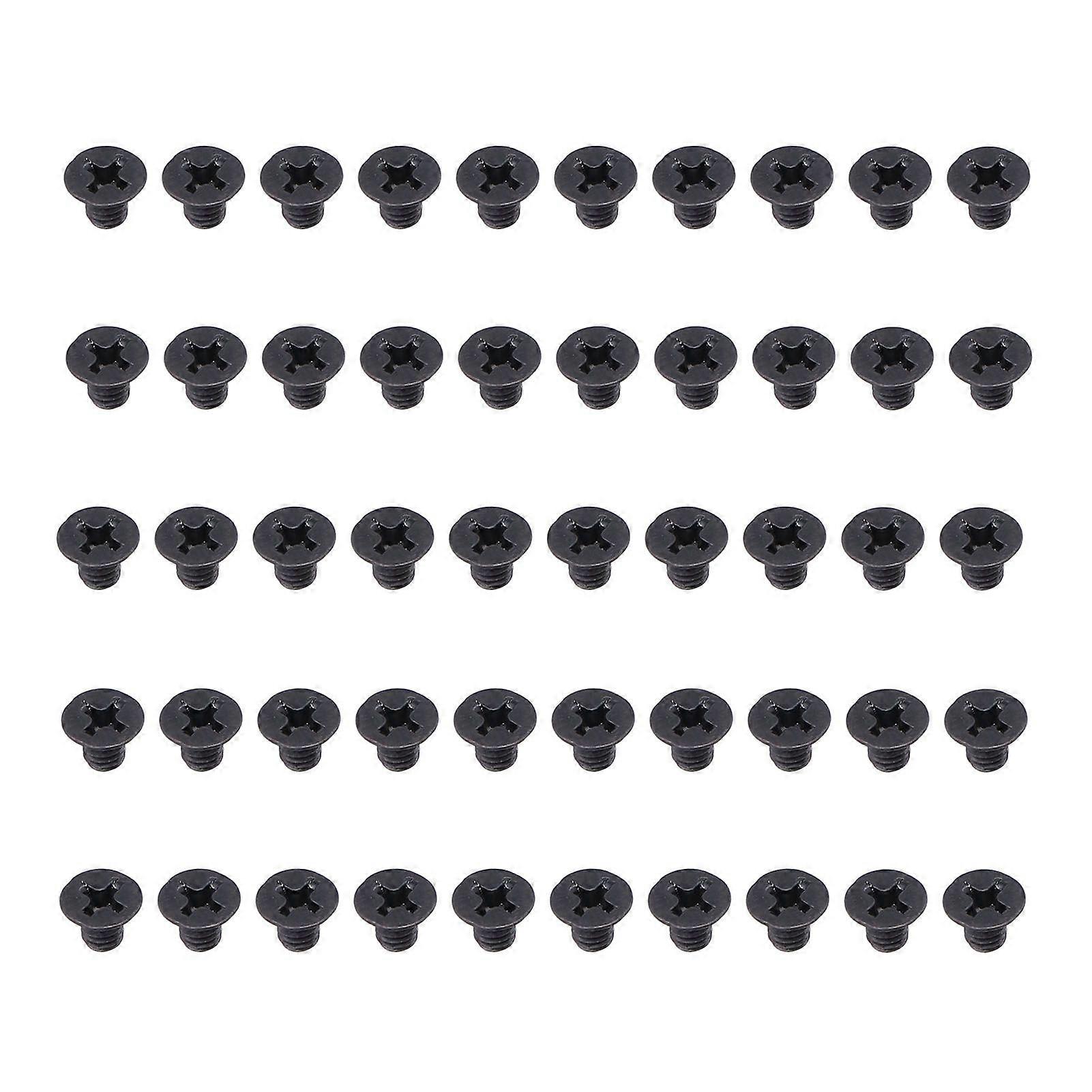 50Pcs Countersunk Screw Flat Cross M4 A270 Connection Part for Repair MaintenanceM4x6