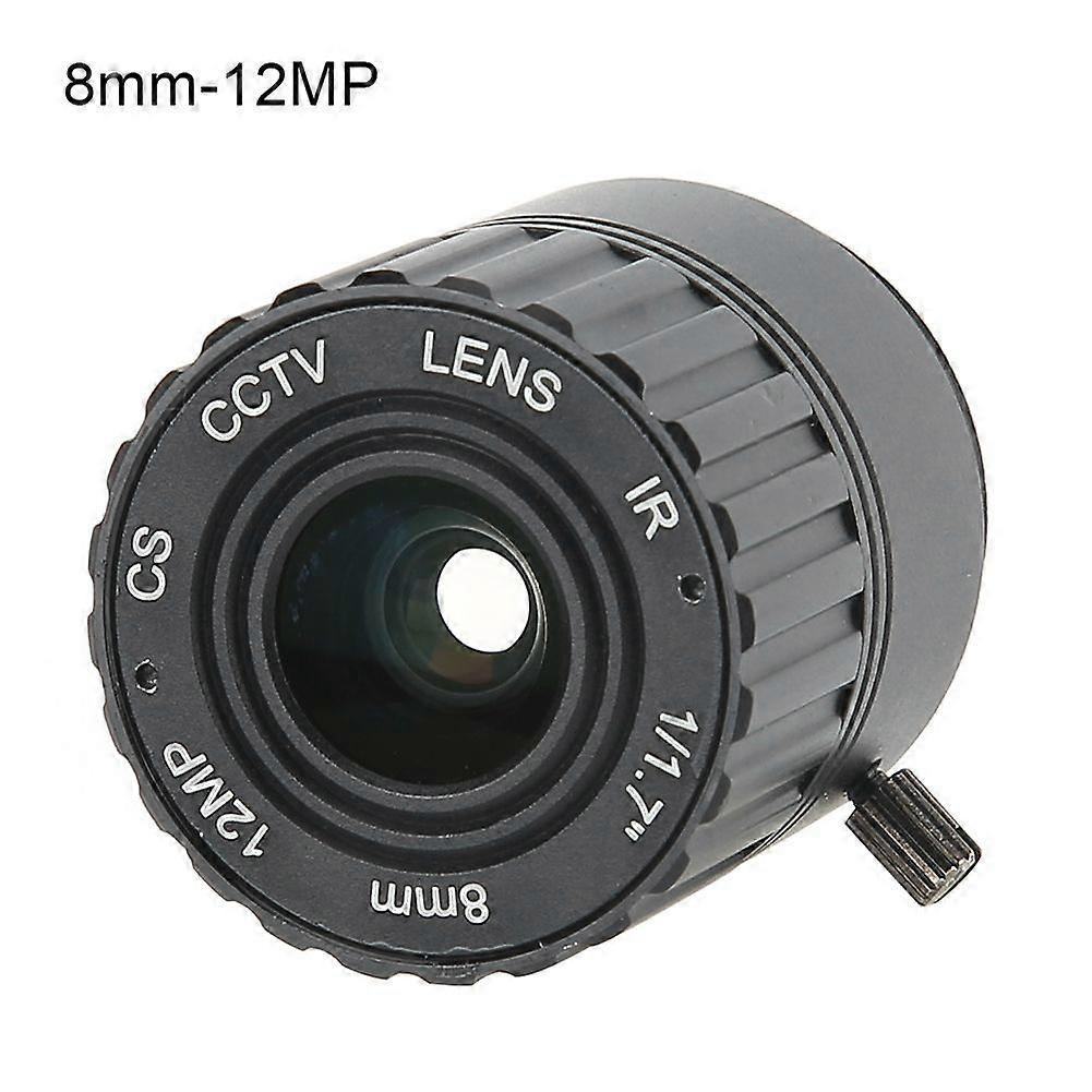 8mm 12MP HD F1.2 1/2.5 CS Interface Security Fixed CCTV Lens for Camera