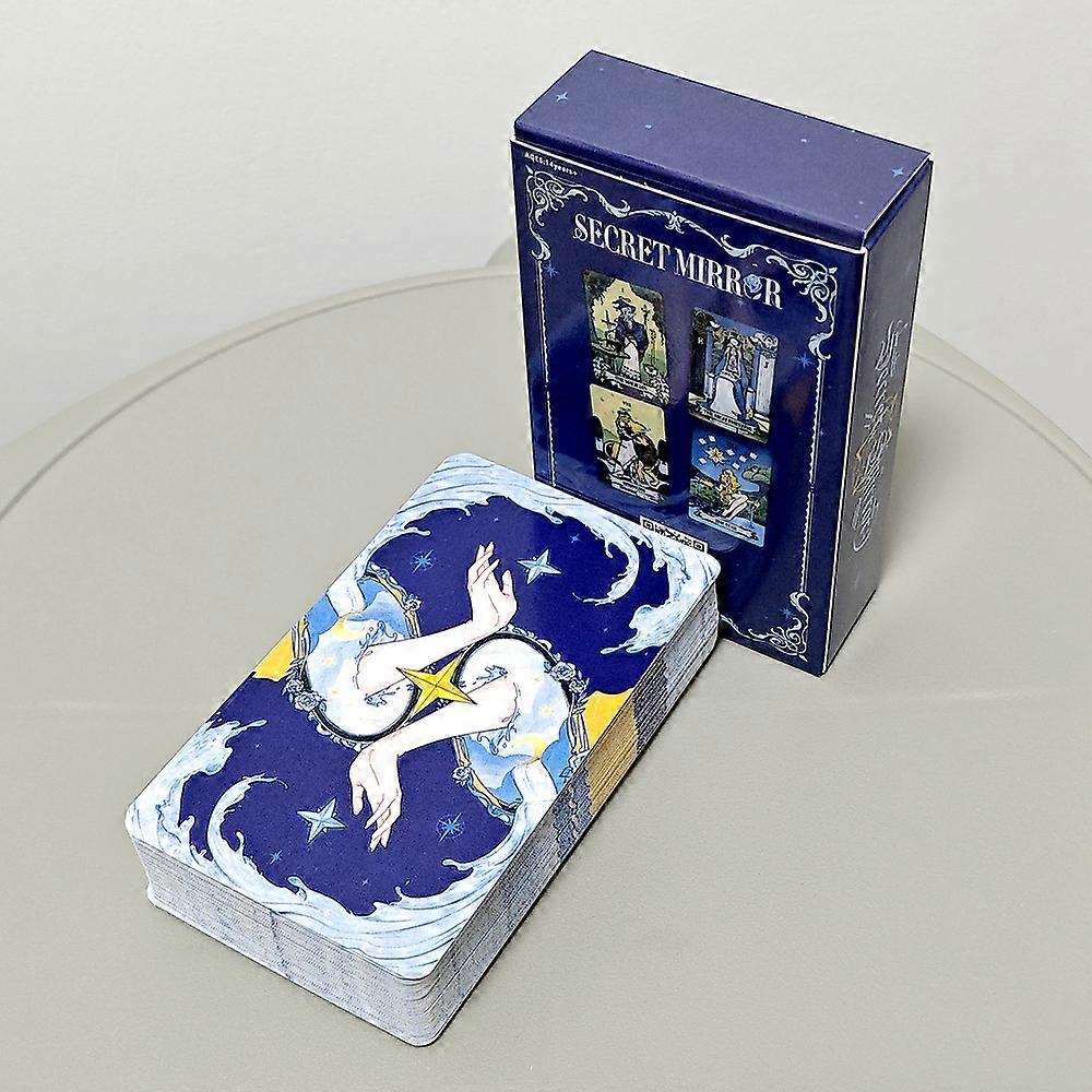 78 Pcs Colorful Tarot Cards Based on Rider Waite System Secret Mirror Tarot Deck 10.3*6cm