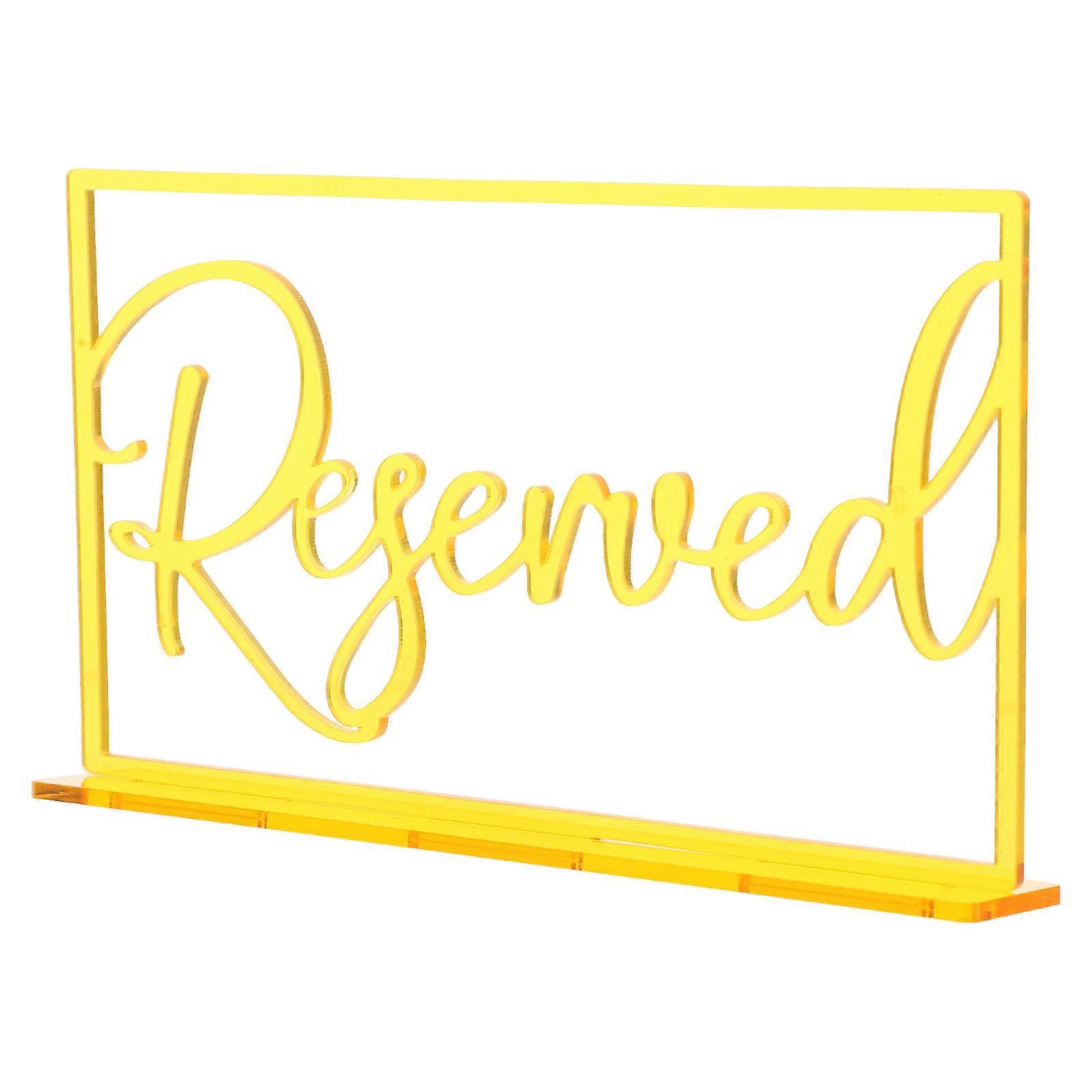Reserved Signs Acrylic Reserved Signs for Table Reservation 3Pcs