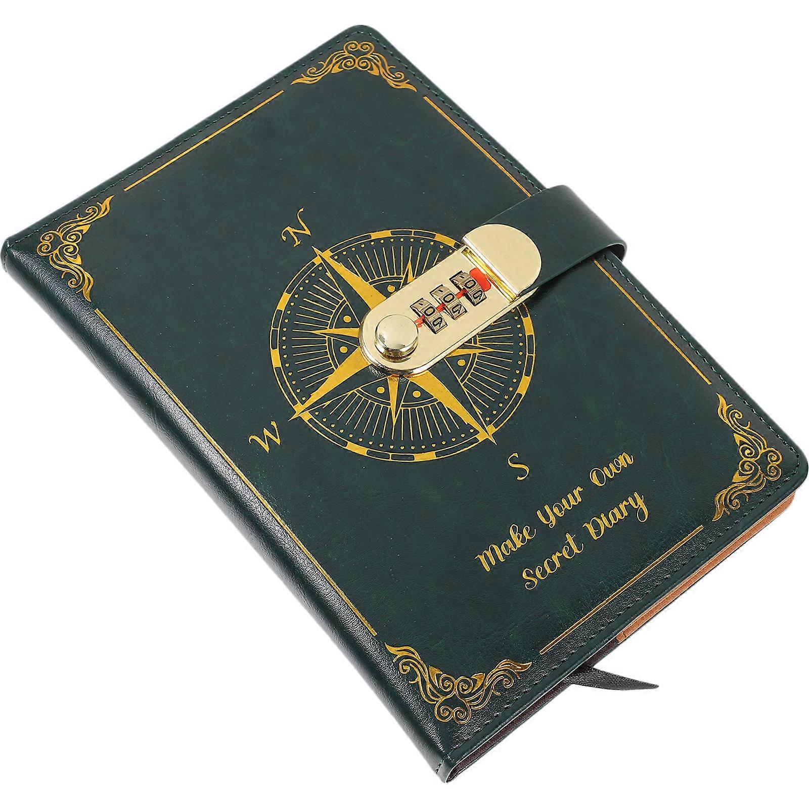 Vintage Journals Lock Design Journal Notebook for Business 5Pcs
