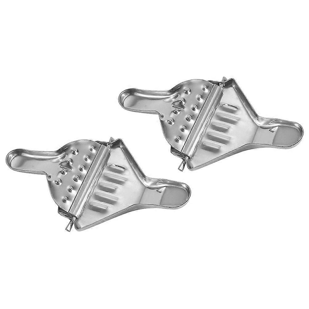 Manual Fruit Juicer Stainless Steel for Home Use 2Pcs Lemon Squeezer