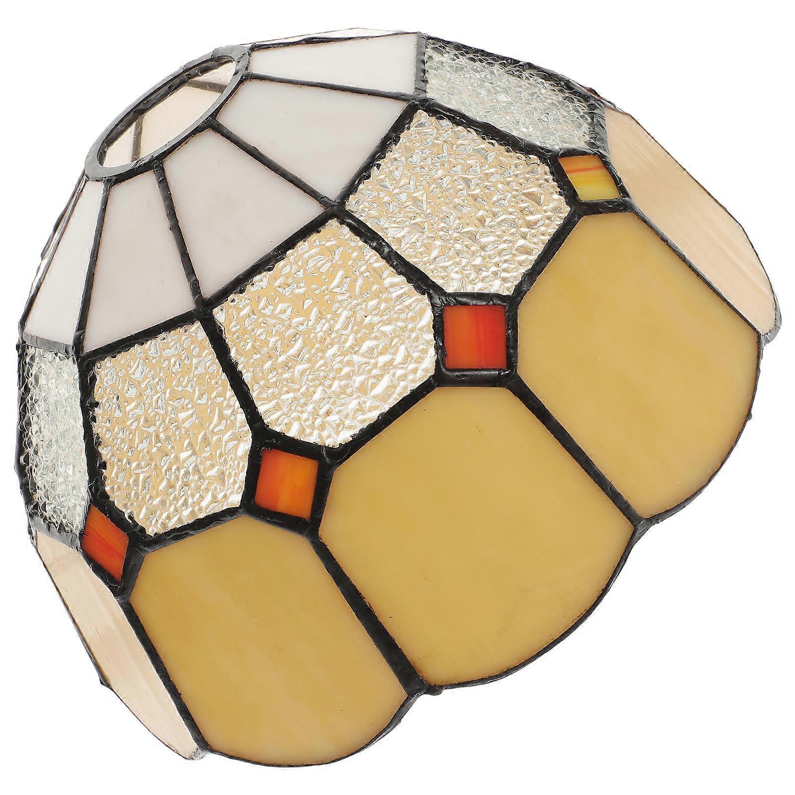 Yellow Chandelier Glass Lamp Shade for Home Use Ceiling Light 2Pcs