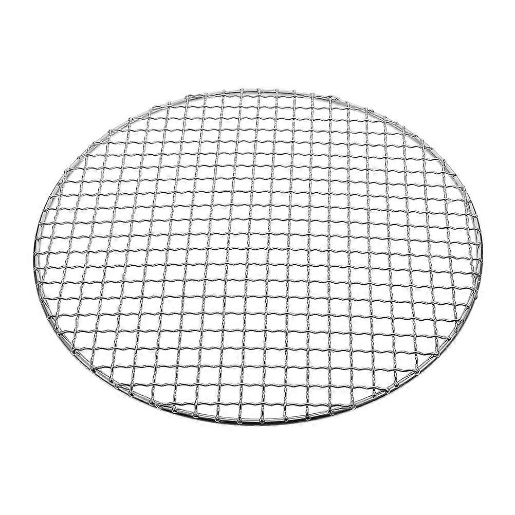 Iron Round Barbecue Net for Outdoor Use 2Pcs Lightweight Grill Mesh