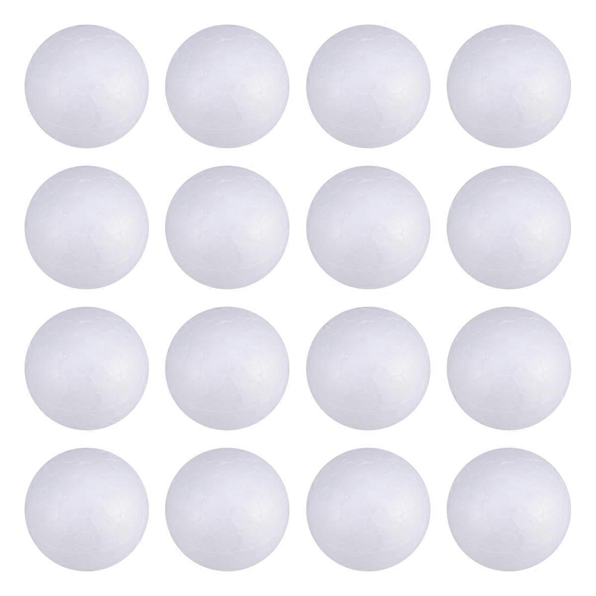 White Solid Craft Balls Polystyrene Round Spheres for 500Pcs