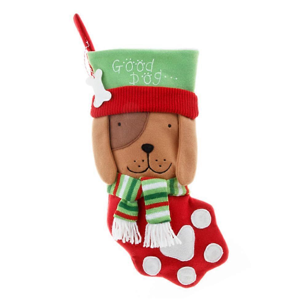 Christmas Stockings Decorative Stocking for Candy Use 2Pcs Brown