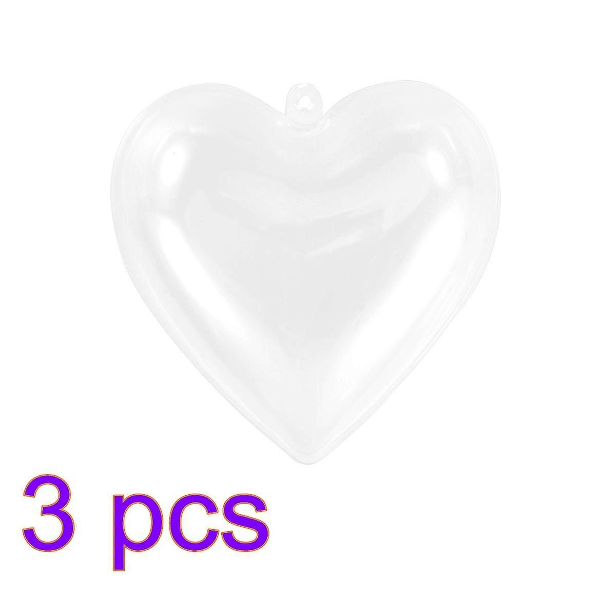 Transparent Acrylic Bath Bomb Mold Balls for DIY Heart Shape Small Size