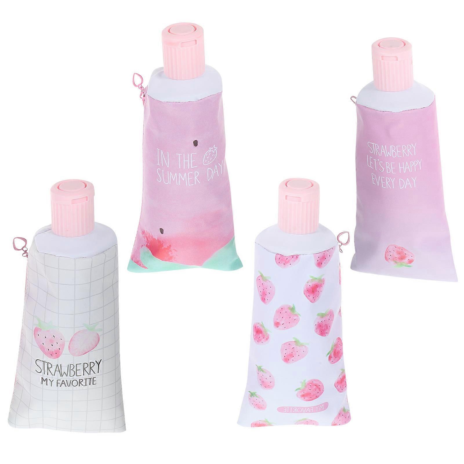 Rectangular PU Pencil Cases For Office 8 Pcs Aesthetic Pencil Pouch Assorted Color Storage Organization For Women