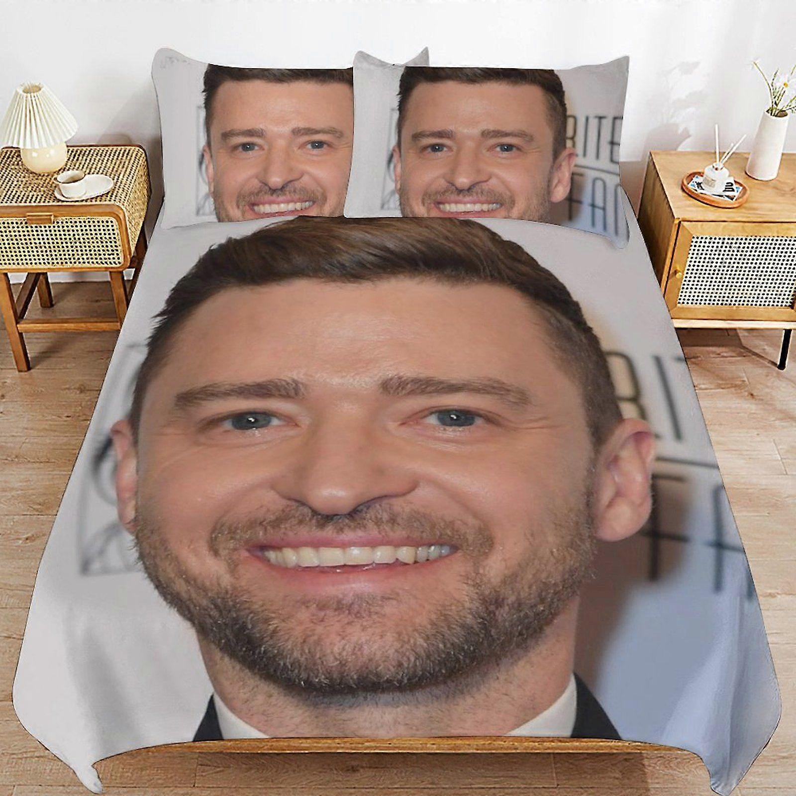 A48 justin yimberlake Light Weave Long Sleep Support Soft Surface Gentle Zipper Duvet Cover Sets for Quiet Nights N48