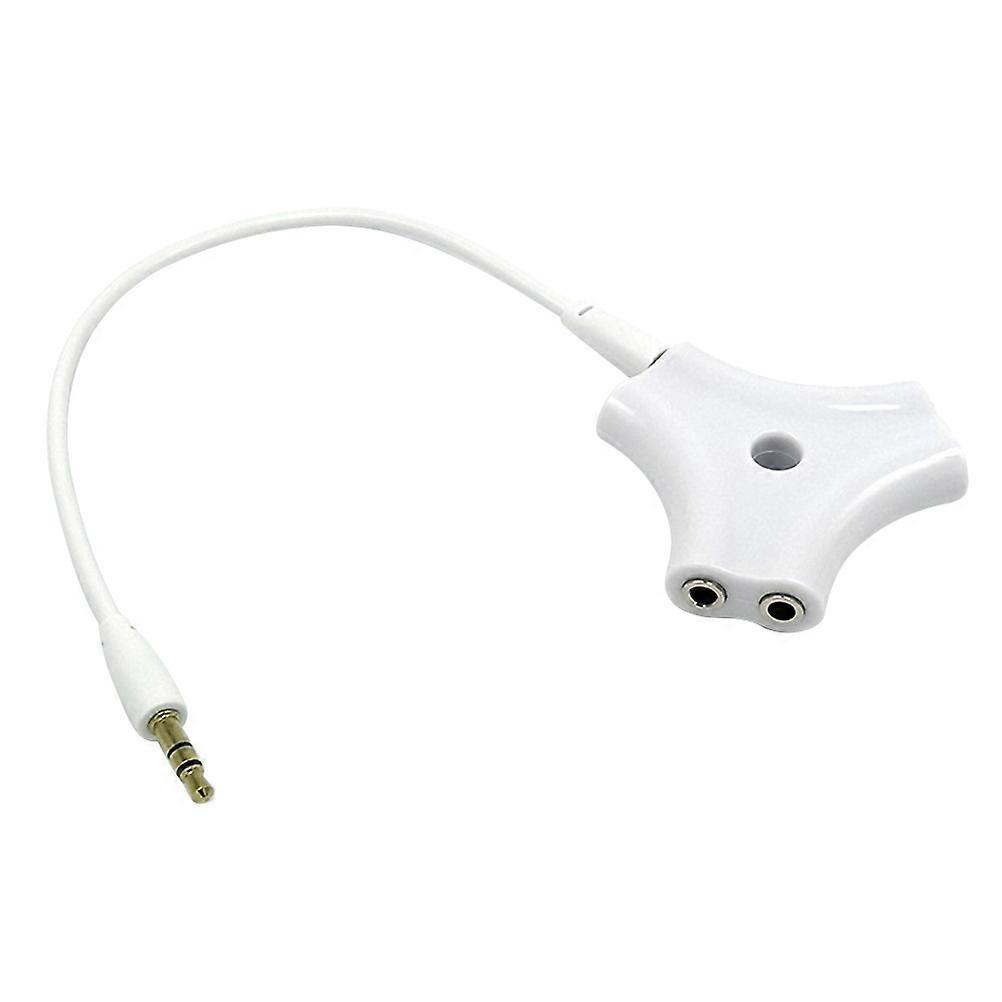 Earphone Splitter Adapter 3.5mm Headset Audio Signal Splitter with 2Pcs
