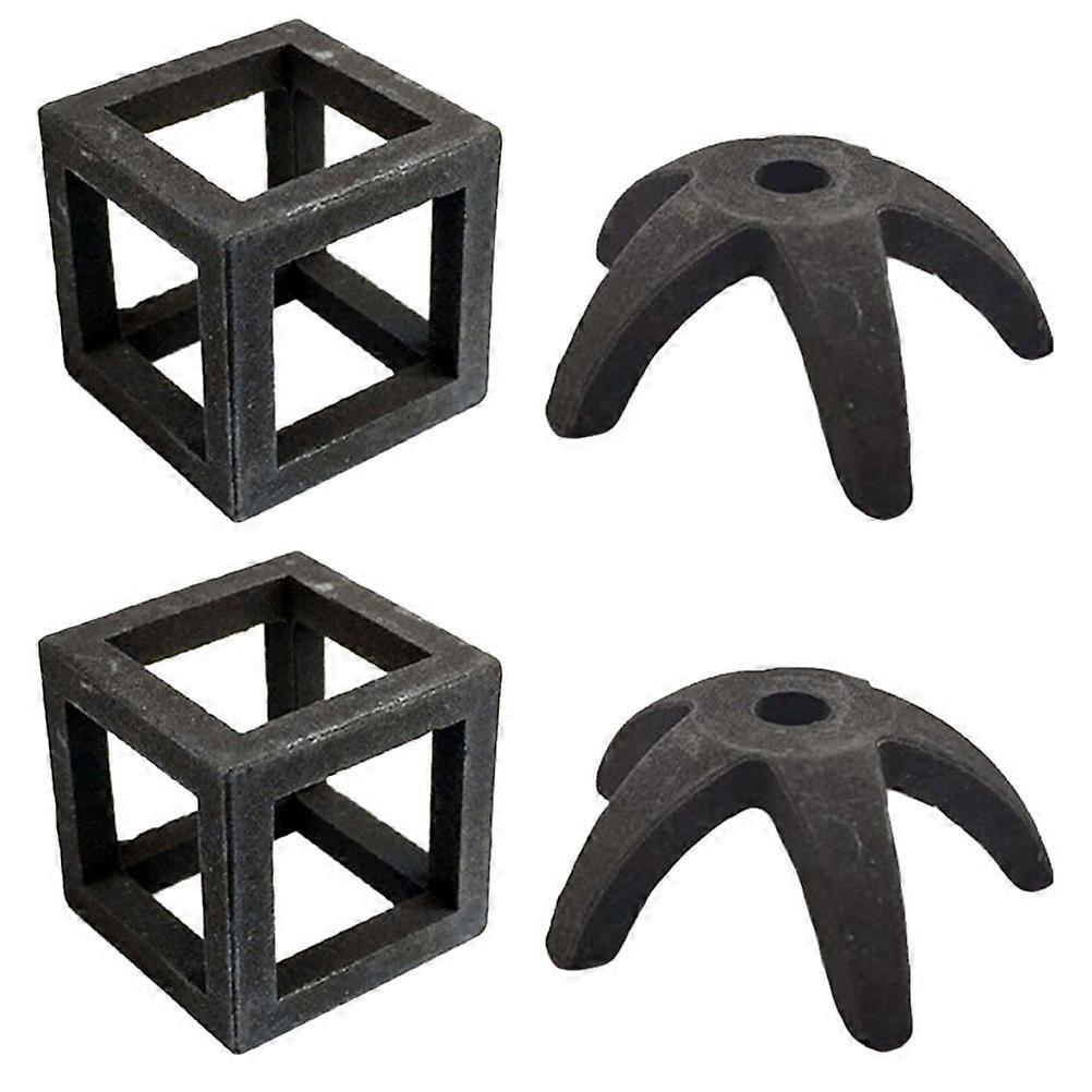 16 Pcs Cube Hiding Cave For Fish And Shrimp Suitable For Aquarium Enthusiasts Black Craftsmanship Decoration