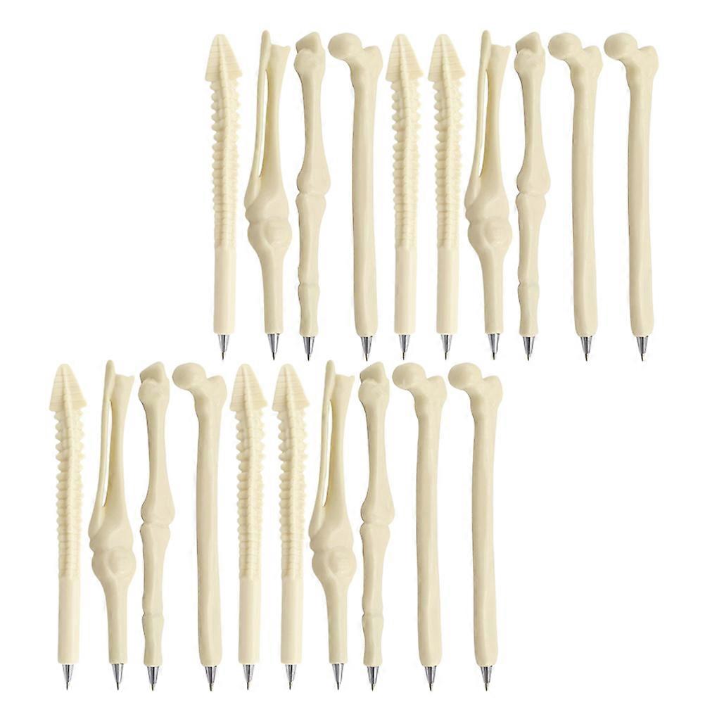 Creative Bone Ballpoint Pens for School Use 20Pcs with Black Ink