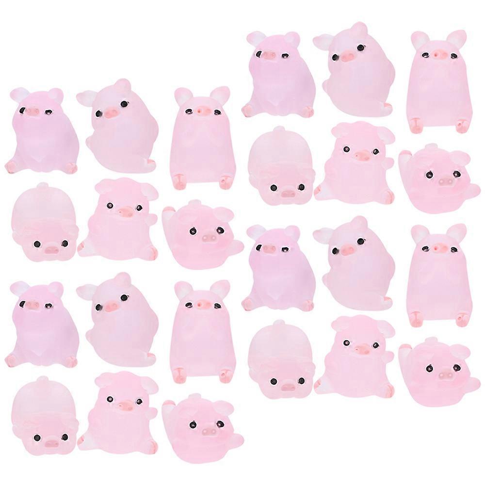 Resin Craft Piggy Statue for 72Pcs Desktop Decoration