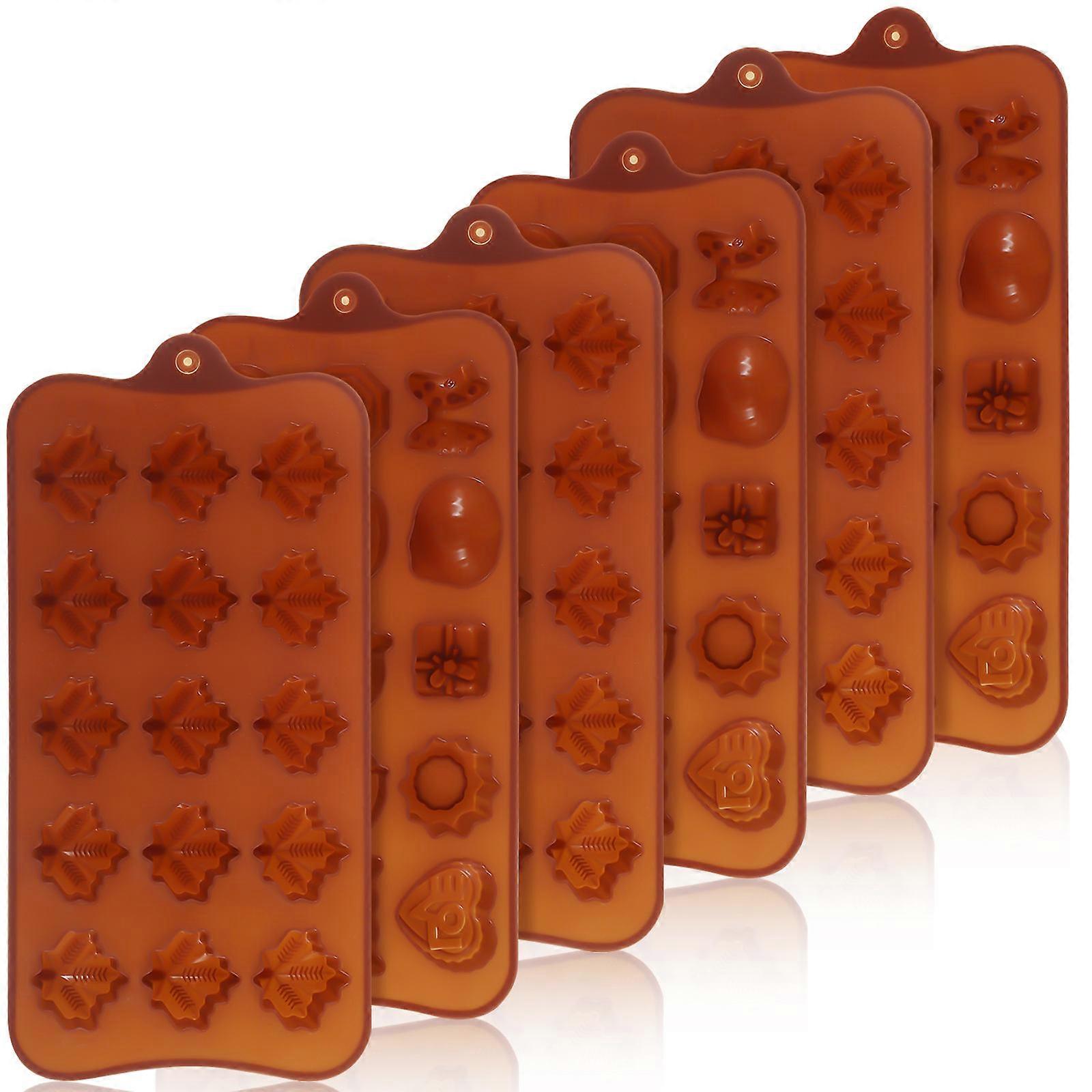 Candy Moulds Silicone 18 Pcs DIY Chocolate Making Non-Stick Design For Cake Shop Use Flexible Baking Tools