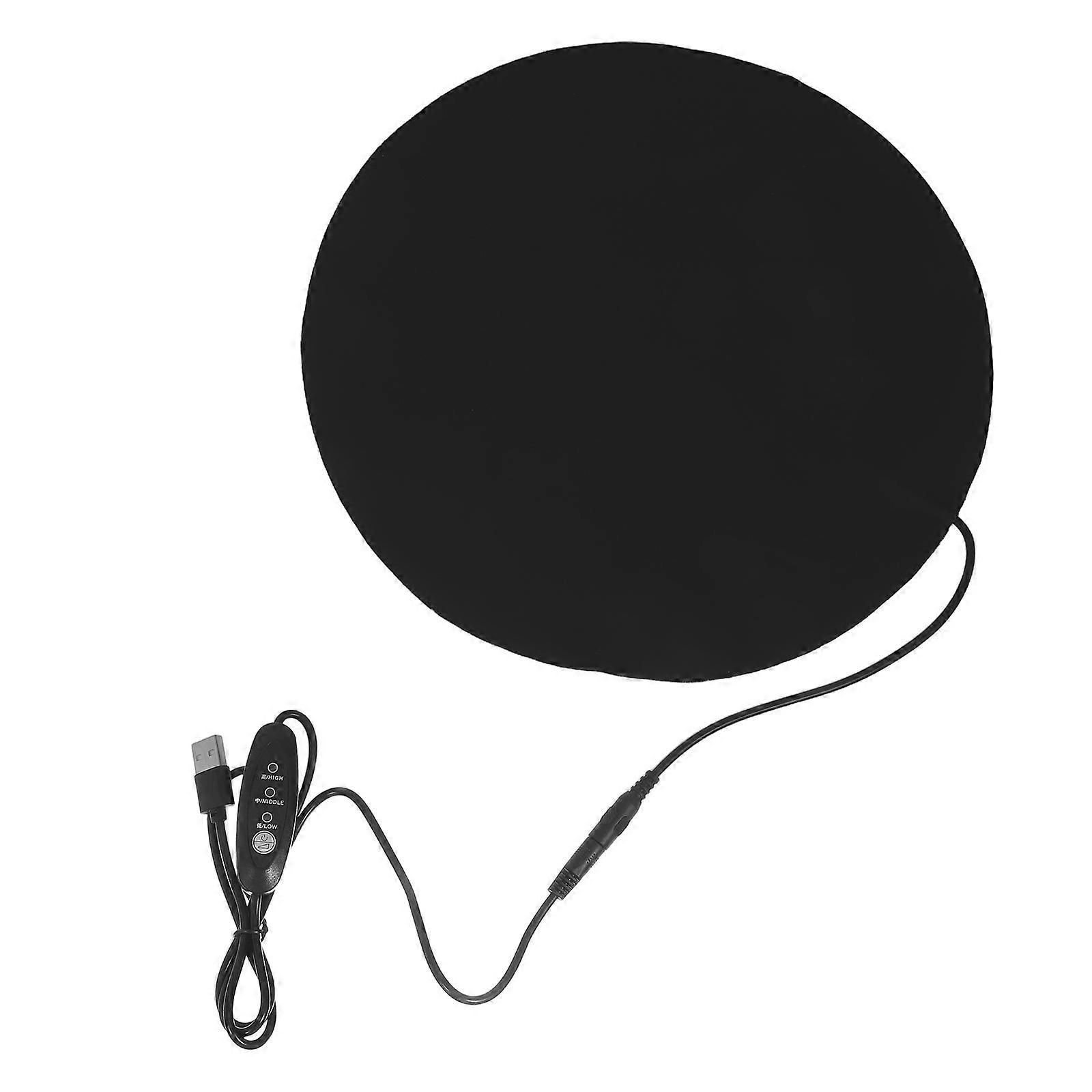 Electric Pet Warming Pad USB Heating Pad for Pets 3Pcs Black