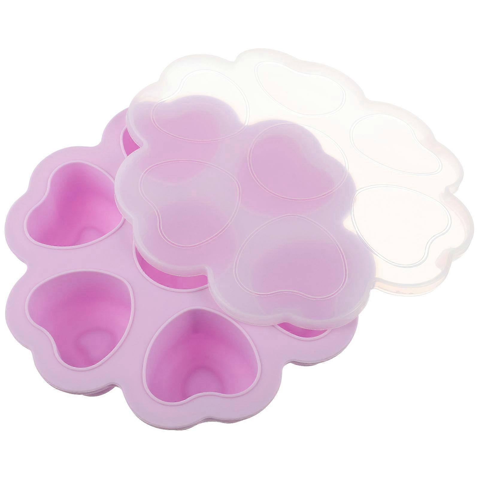 Silicone Heart Shaped Ice Cube Tray for Home Use Creative Mold 3Pcs