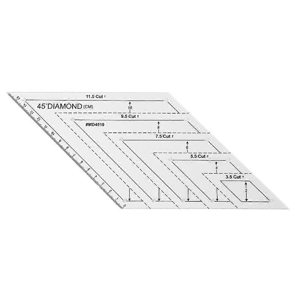 Ruhiku GW Patchwork Cutting Template Acrylic Ruler Cutting Ruler DIY Sewing Tools