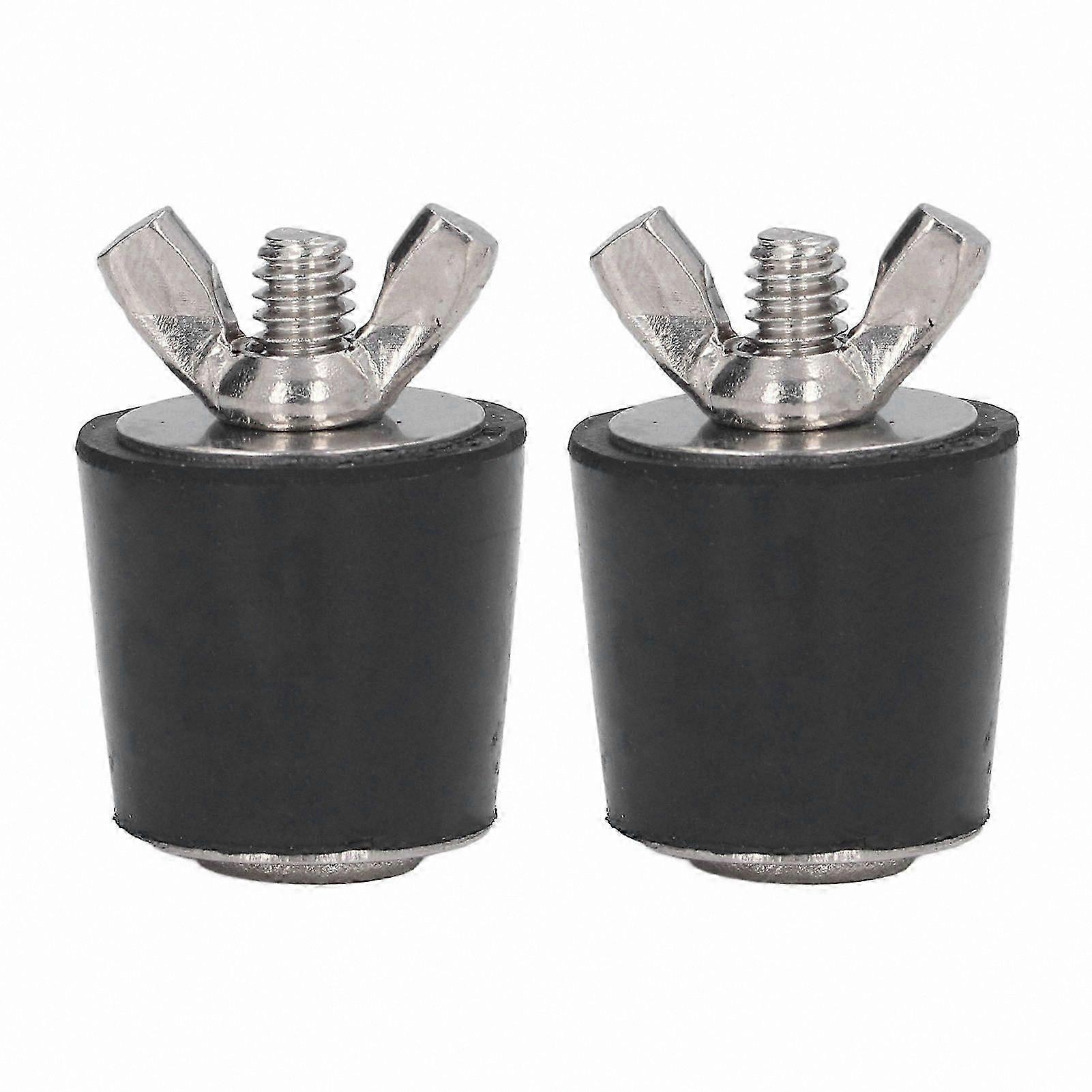 2-Pack Tapered Rubber Plugs for Pool Winterization, 25mm Size, Pool Accessory Essentials