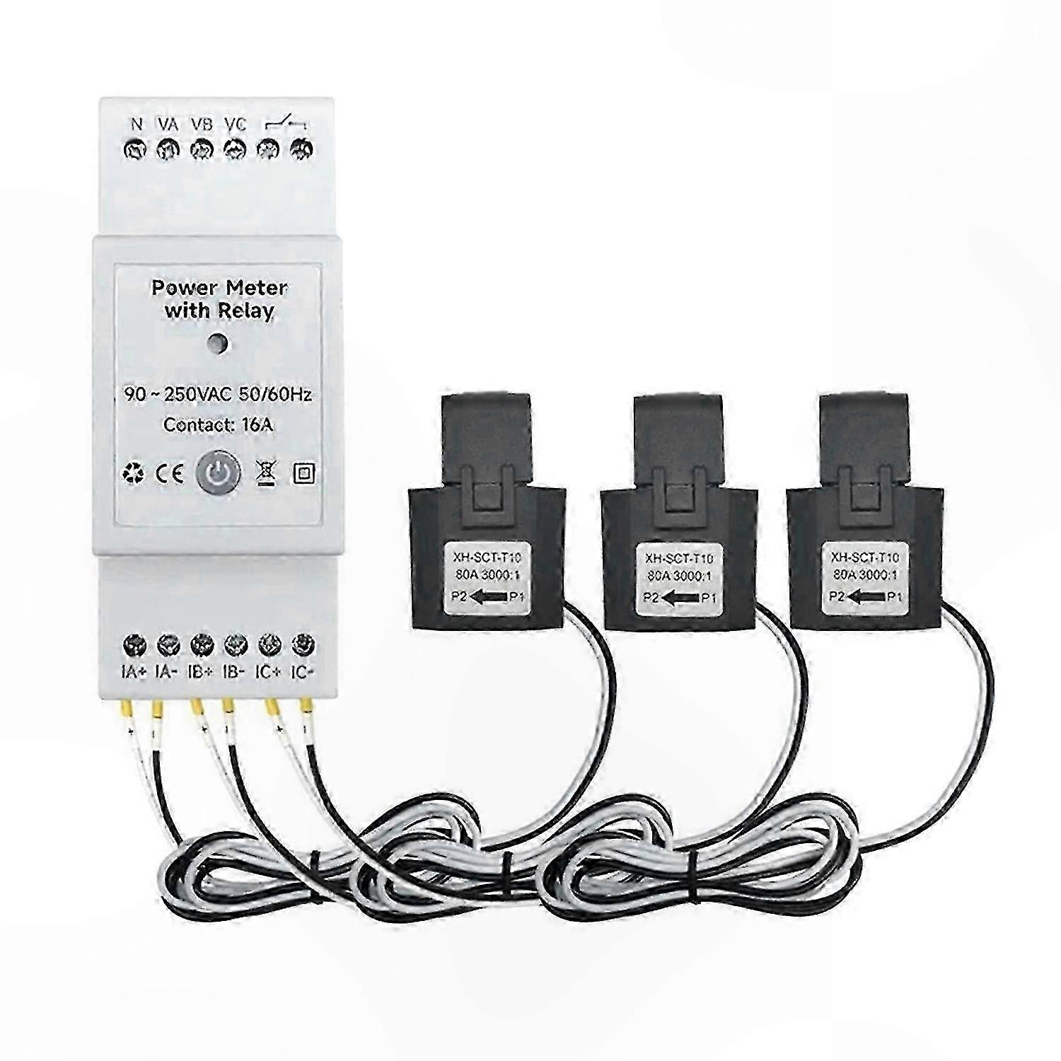 WiFi Enabled 3 Phase Energy Meter with Bidirectional Monitoring for Smart Home Systems