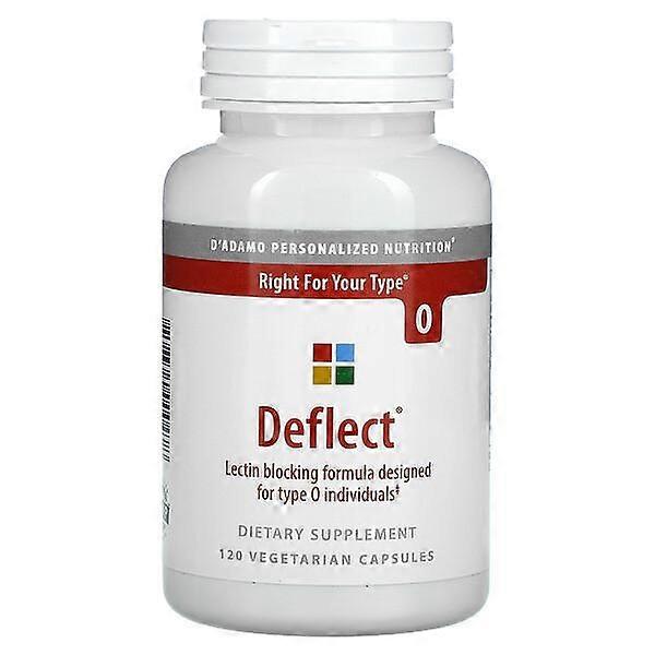 D'Adamo Personalized Nutrition, Deflect, Lectin Blocking Formula for Type O, 120 Vegetarian Capsules