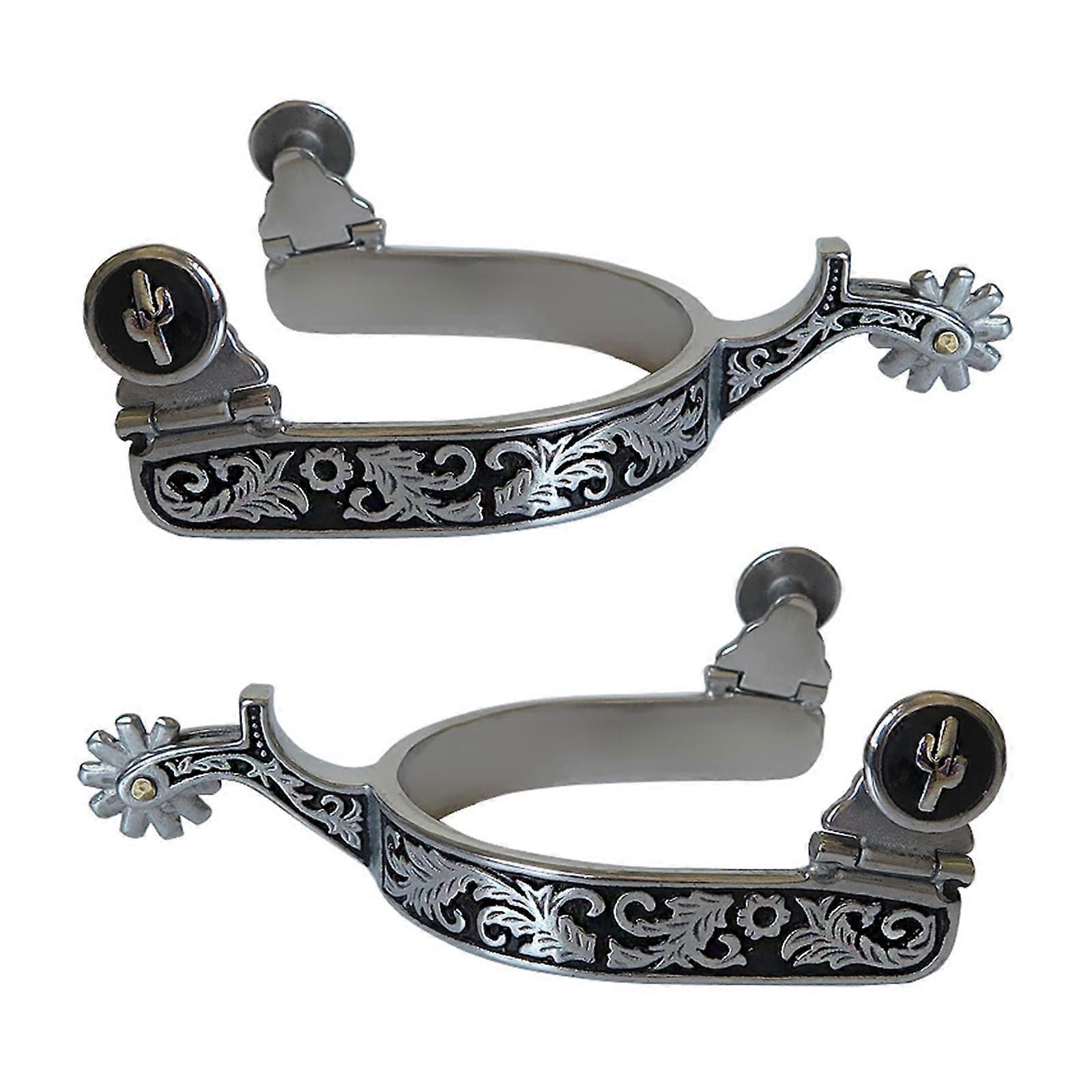 Stainless Steel Horse Spur for Western Riding Youth Size Boot Spur Equestrian Competition and Entertainment