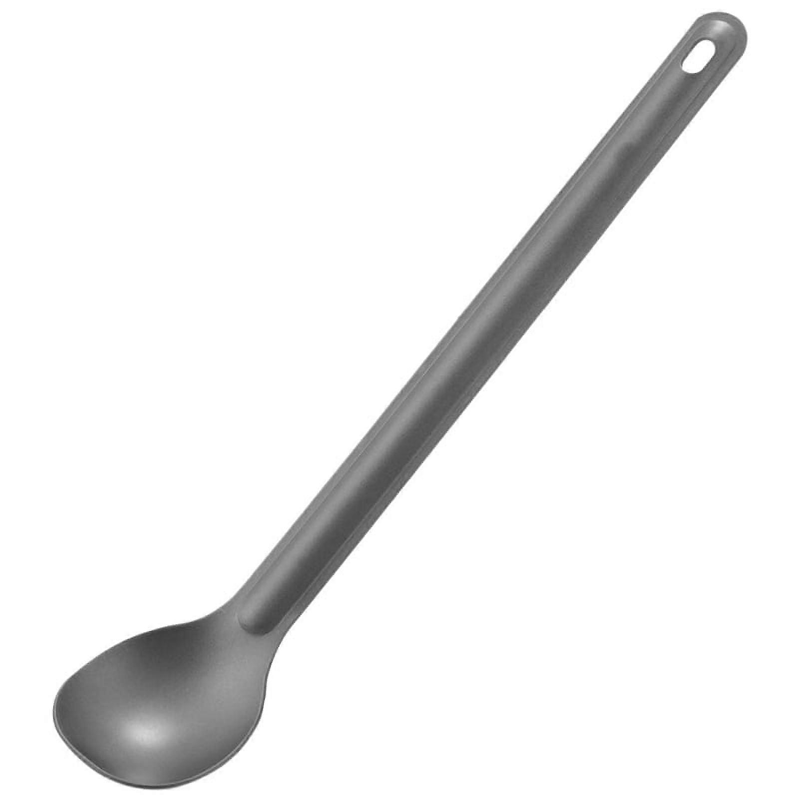 1Pcs 21.5Cm X 3.9Cm Outdoor Tableware Long-Handled Titanium Spoon
