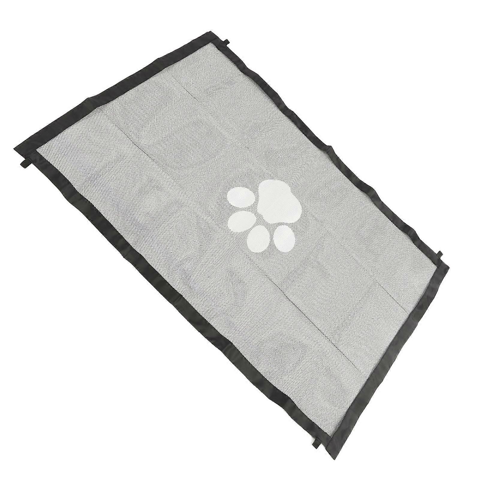 Foldable Indoor Dog Gate Mesh Pet Fence 180x78cm Strong Mesh