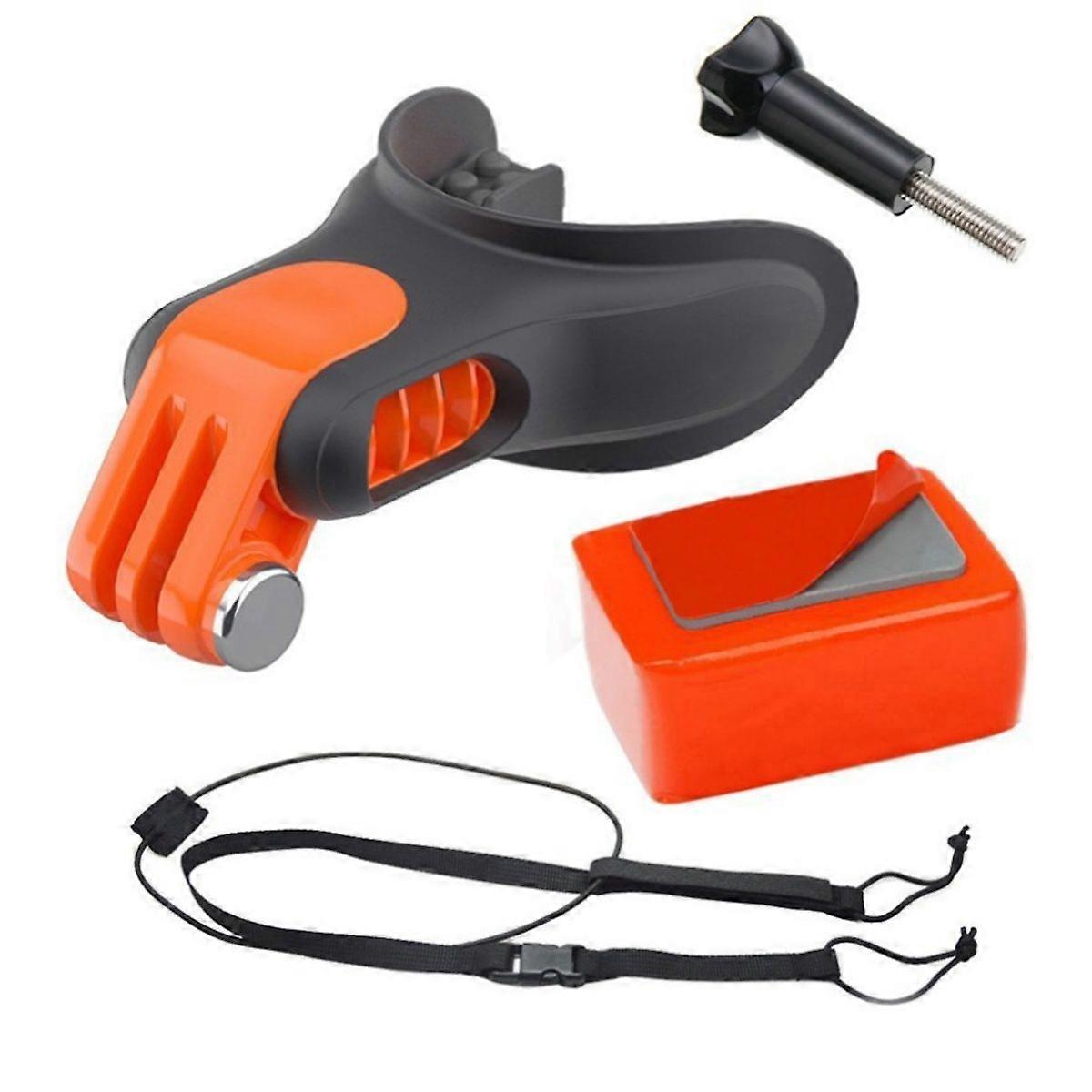 Mouth Mount Conspicuous Portable Camera Accessories Surfing Mouthpiece Bite Compatible With GoPro Hero 7/6/5 Action Cameras -HK1023