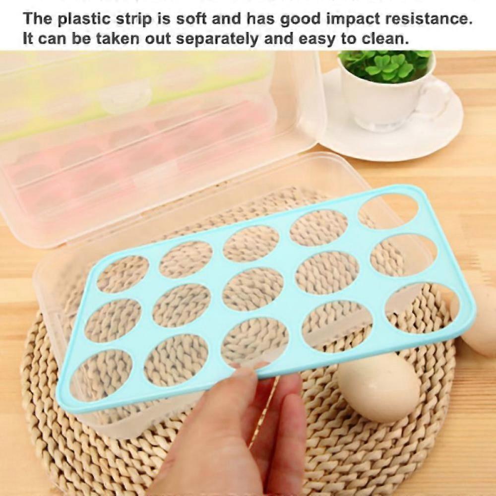 Prettyui Fresh-Keeping Box With Lid For Refrigerator, Transparent Tray Box Storage Box, Egg Container