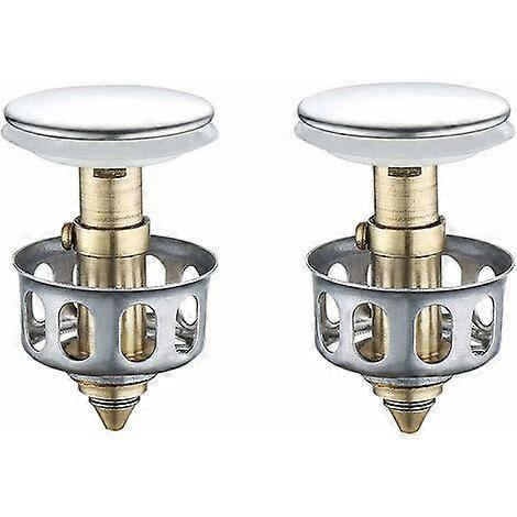 EternaNest 2 Pcs Universal Sink Bounce Drain Filter, Sink Pop Up Drain Stopper