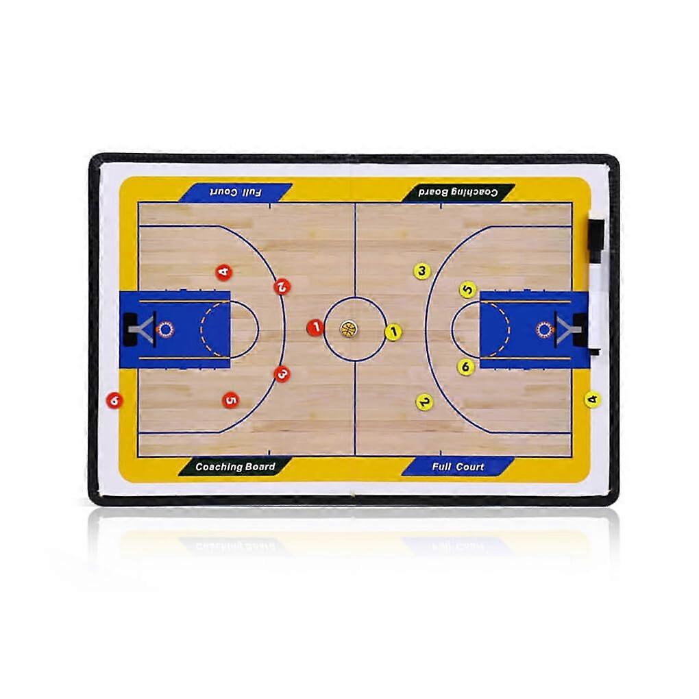 Basketball Tactics Board Portable PVC Foldable For On The Go Coaching Tactical Guidance