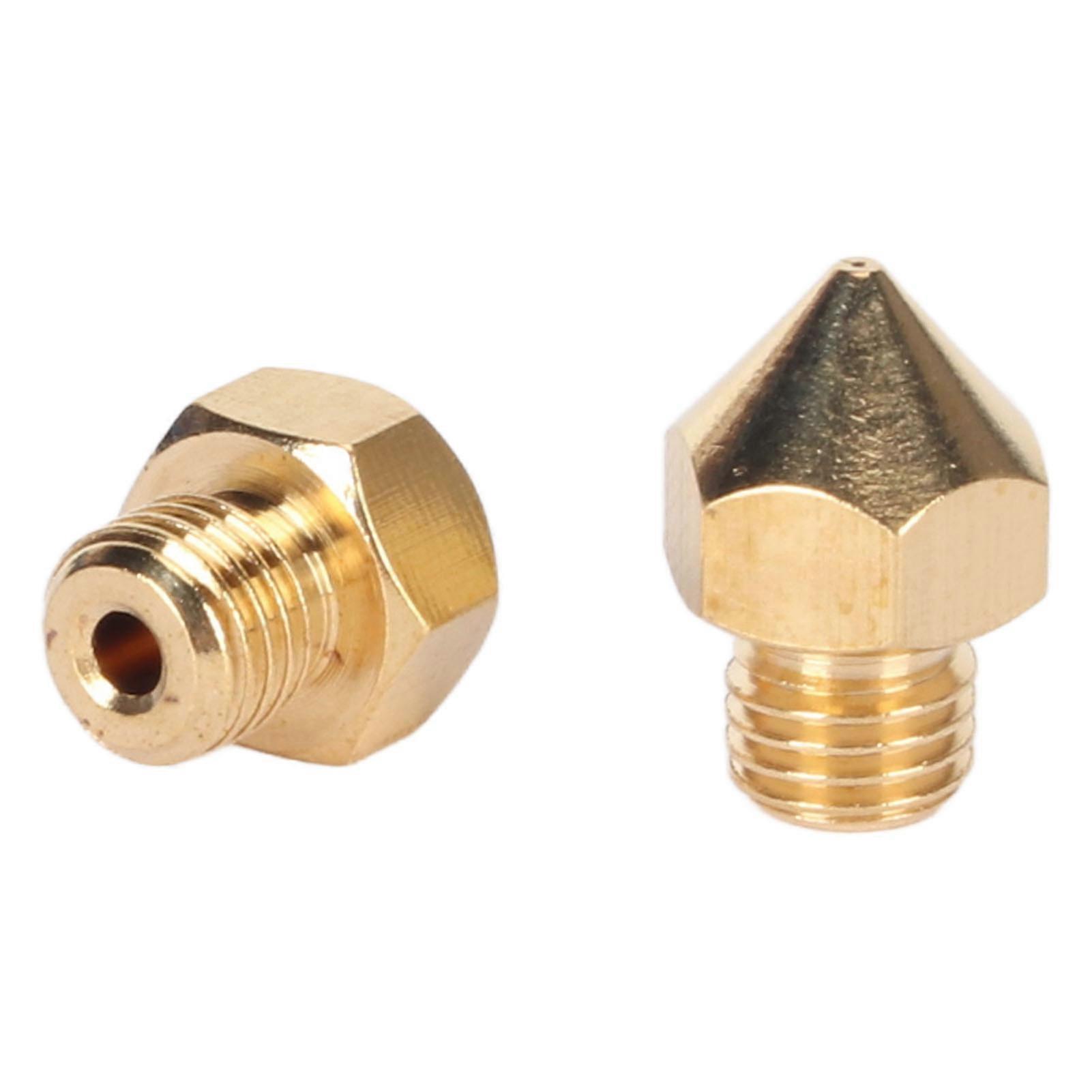10pcs 3D Printer Brass Nozzles 0.4mm MK8 for CR 10 Pro Extruder Tips