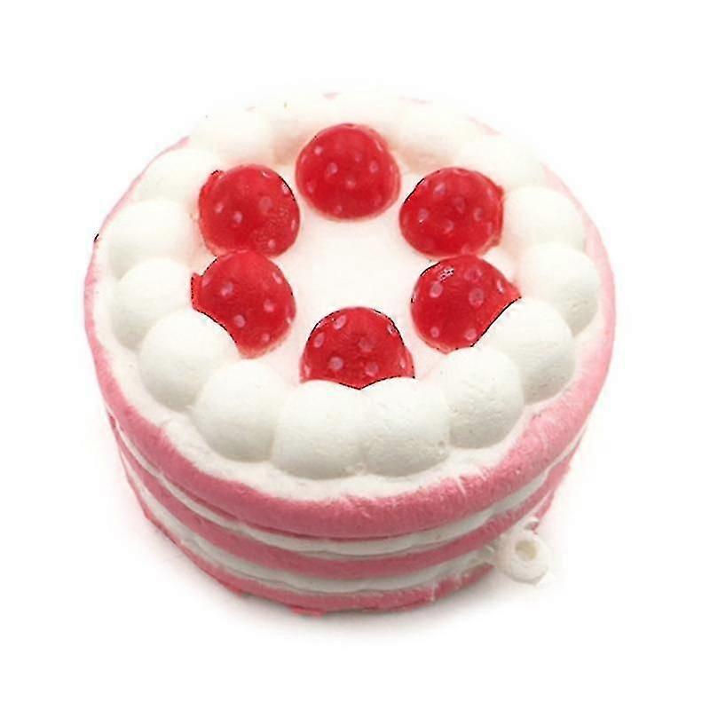 Simulation Strawberry Cake Fidget Squeeze Decompression Toy For Stress Reduce Ft