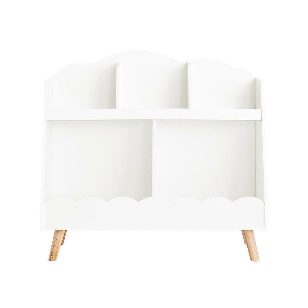 Children Kids Bookcase Bookshelf Toy Shelf Storage Shelf with 3 Compartments for Storage Books,SoBuy KMB100-W